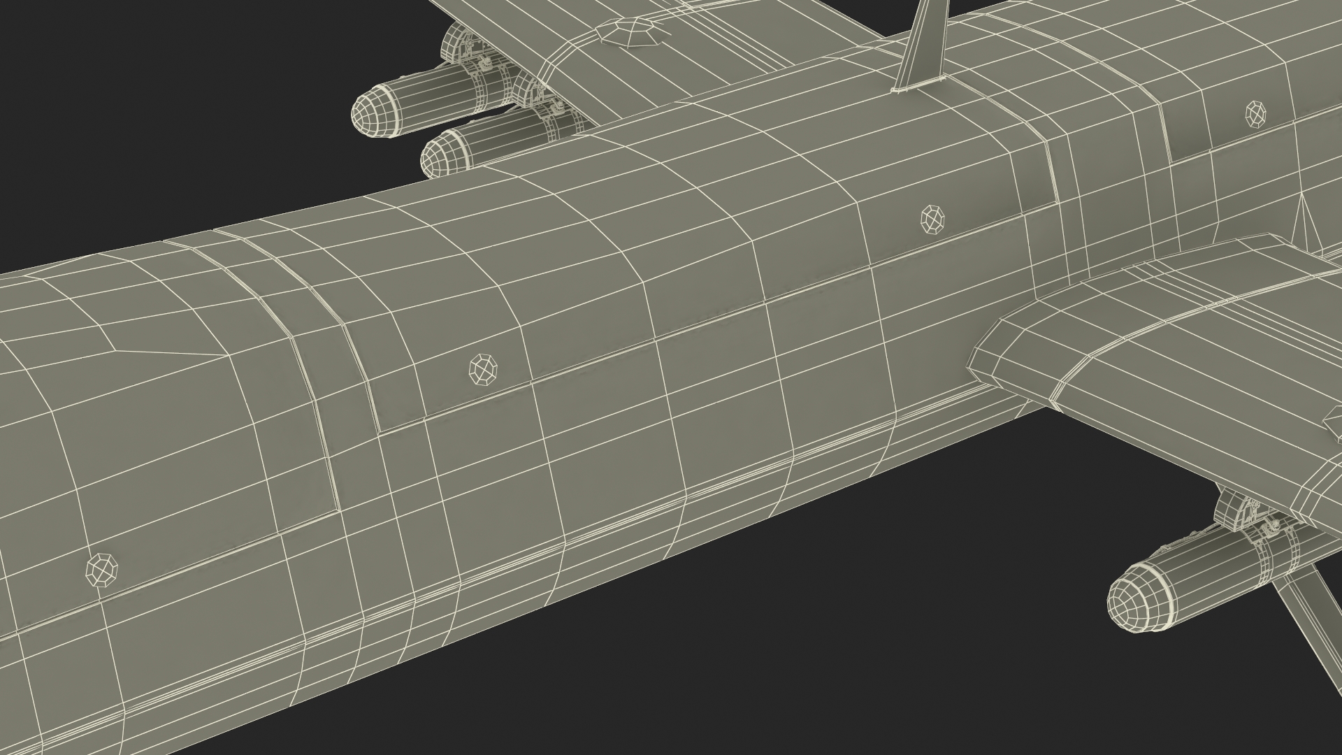 3D Iranian Dron Qods Mohajer 10 model