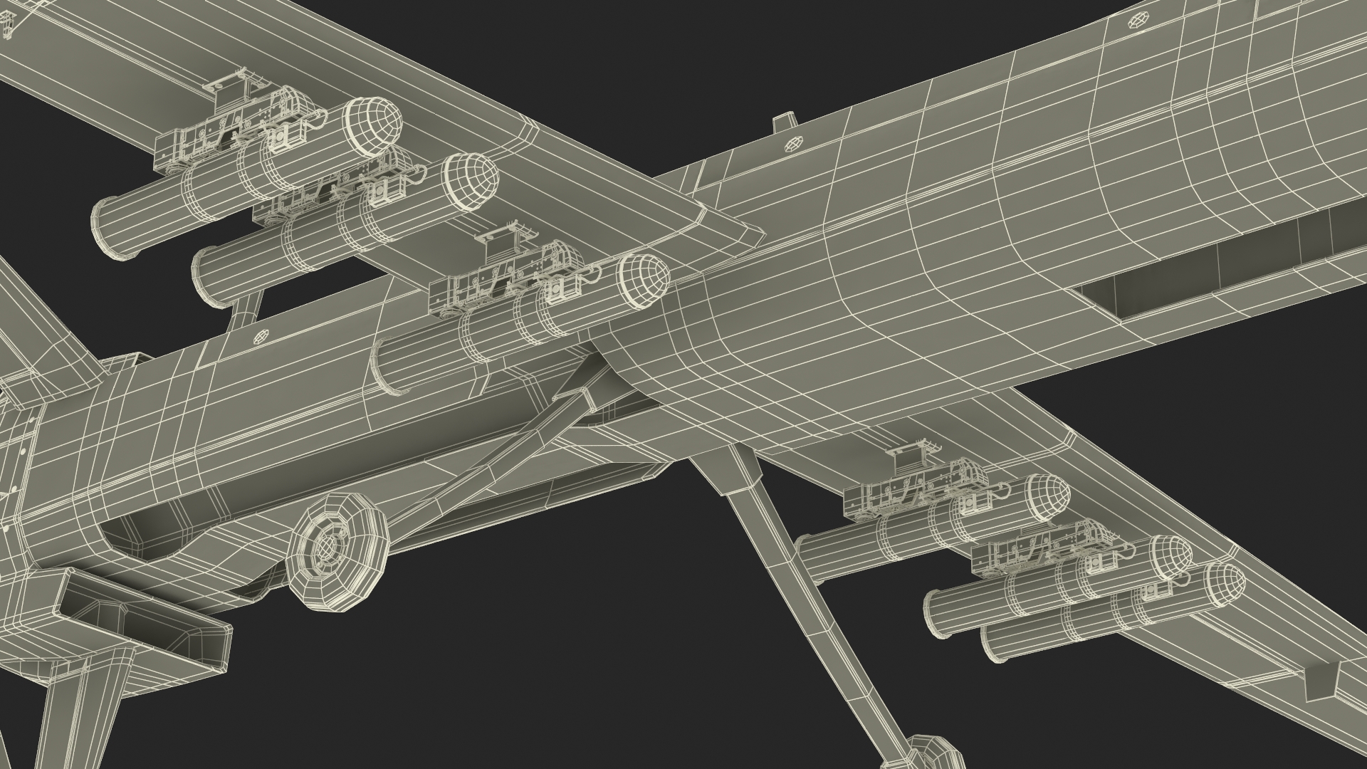 3D Iranian Dron Qods Mohajer 10 model