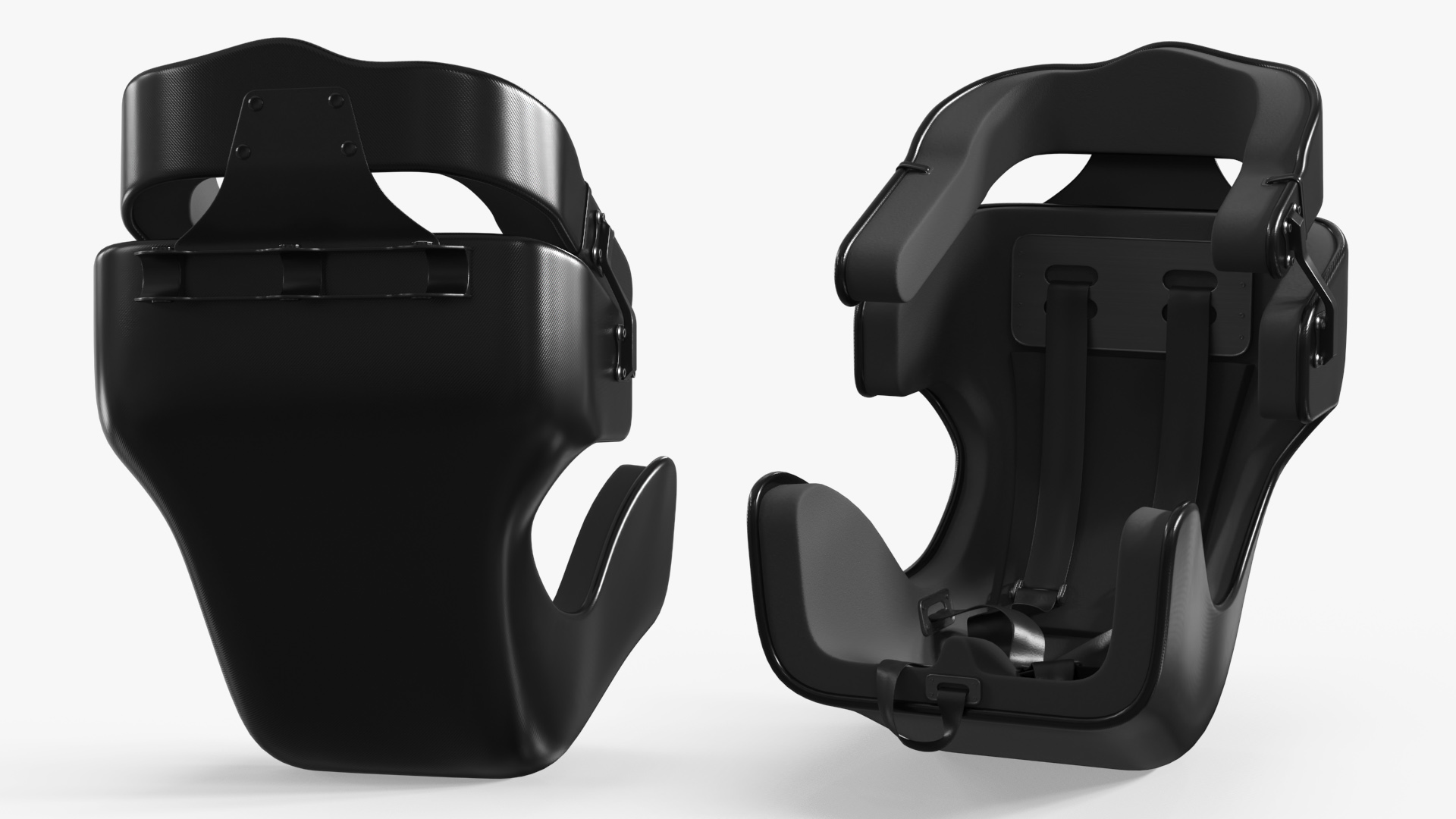 Carbon Racing Safety Seat Black