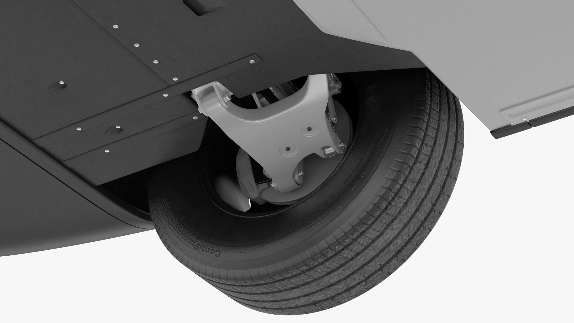 Electric Delivery Van Simple Interior 3D