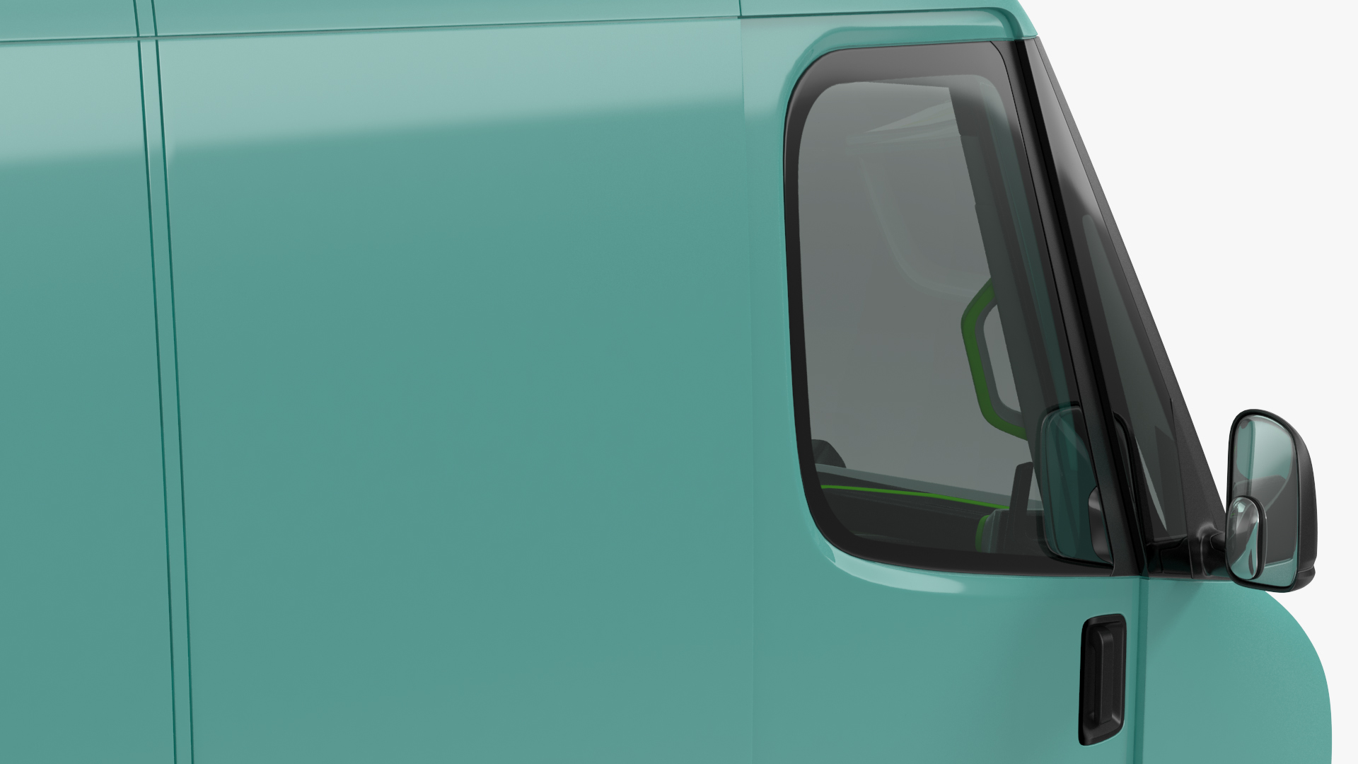 Electric Delivery Van Simple Interior 3D