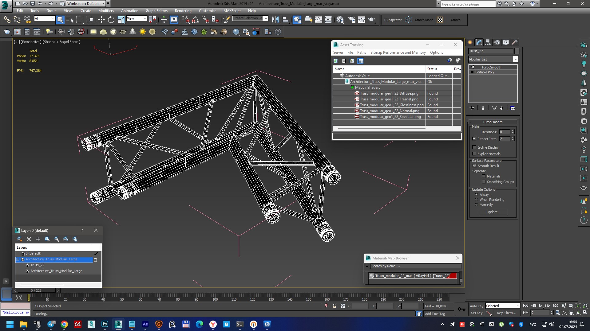 Architecture Truss Modular Large 3D