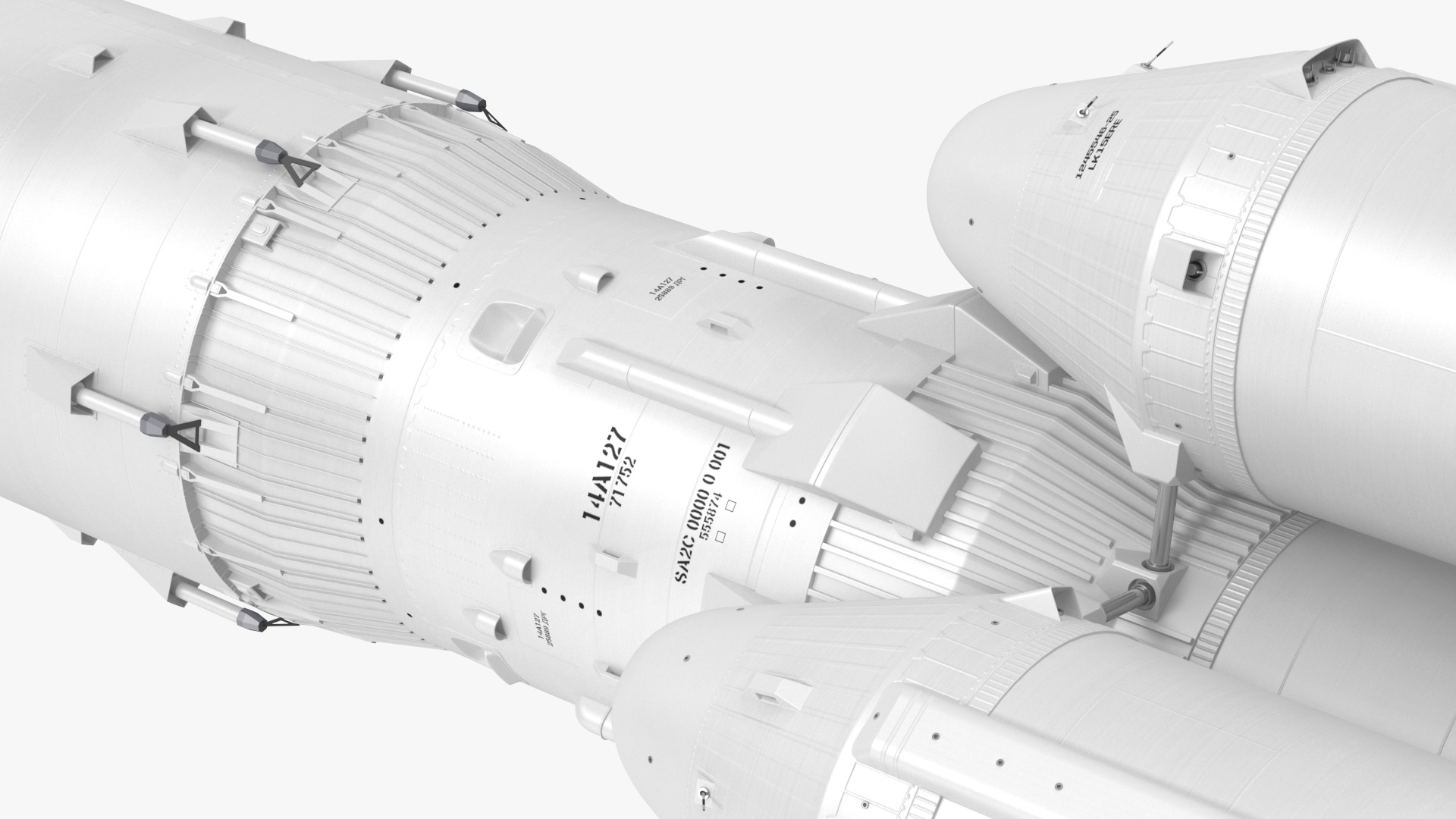 3D model Angara A5 Heavy Lift Launch Vehicle