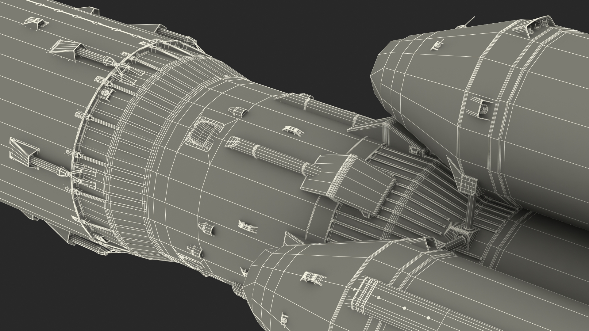 3D model Angara A5 Heavy Lift Launch Vehicle