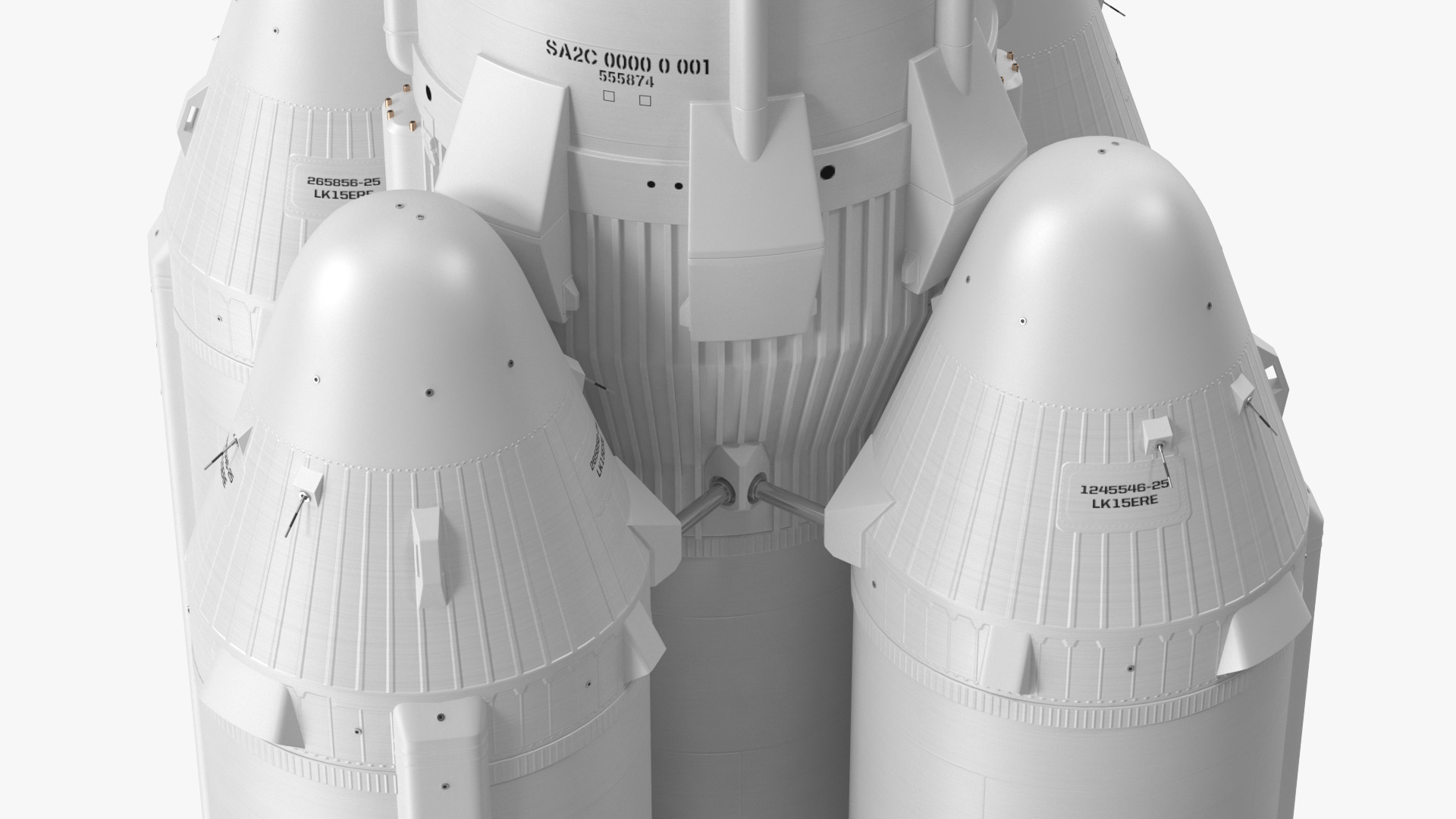 3D model Angara A5 Heavy Lift Launch Vehicle