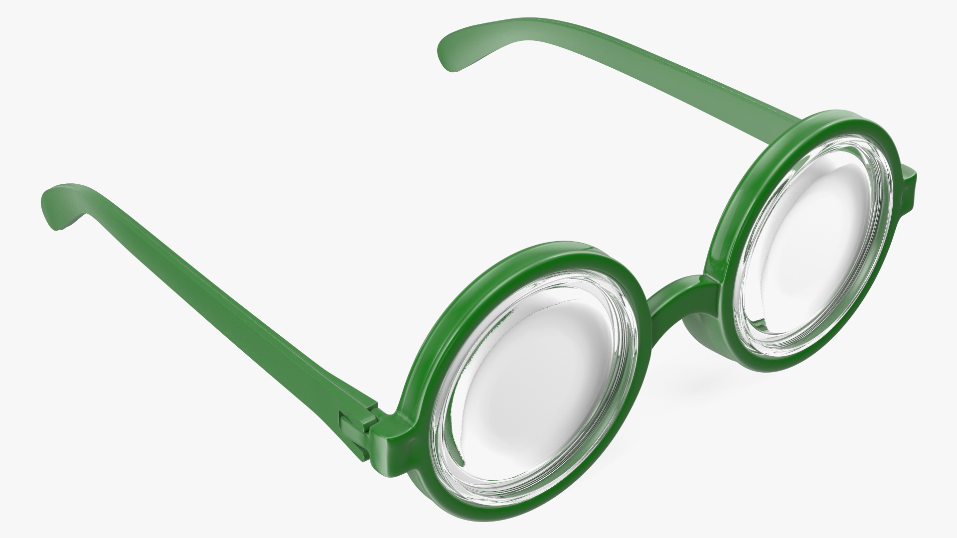 3D Green Nerd Glasses model
