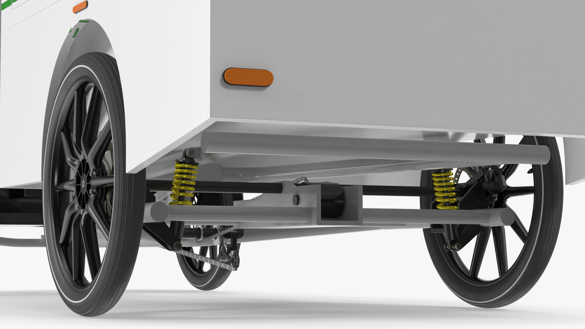 Cargo Bike EAV DPD Rigged for Maya 3D model