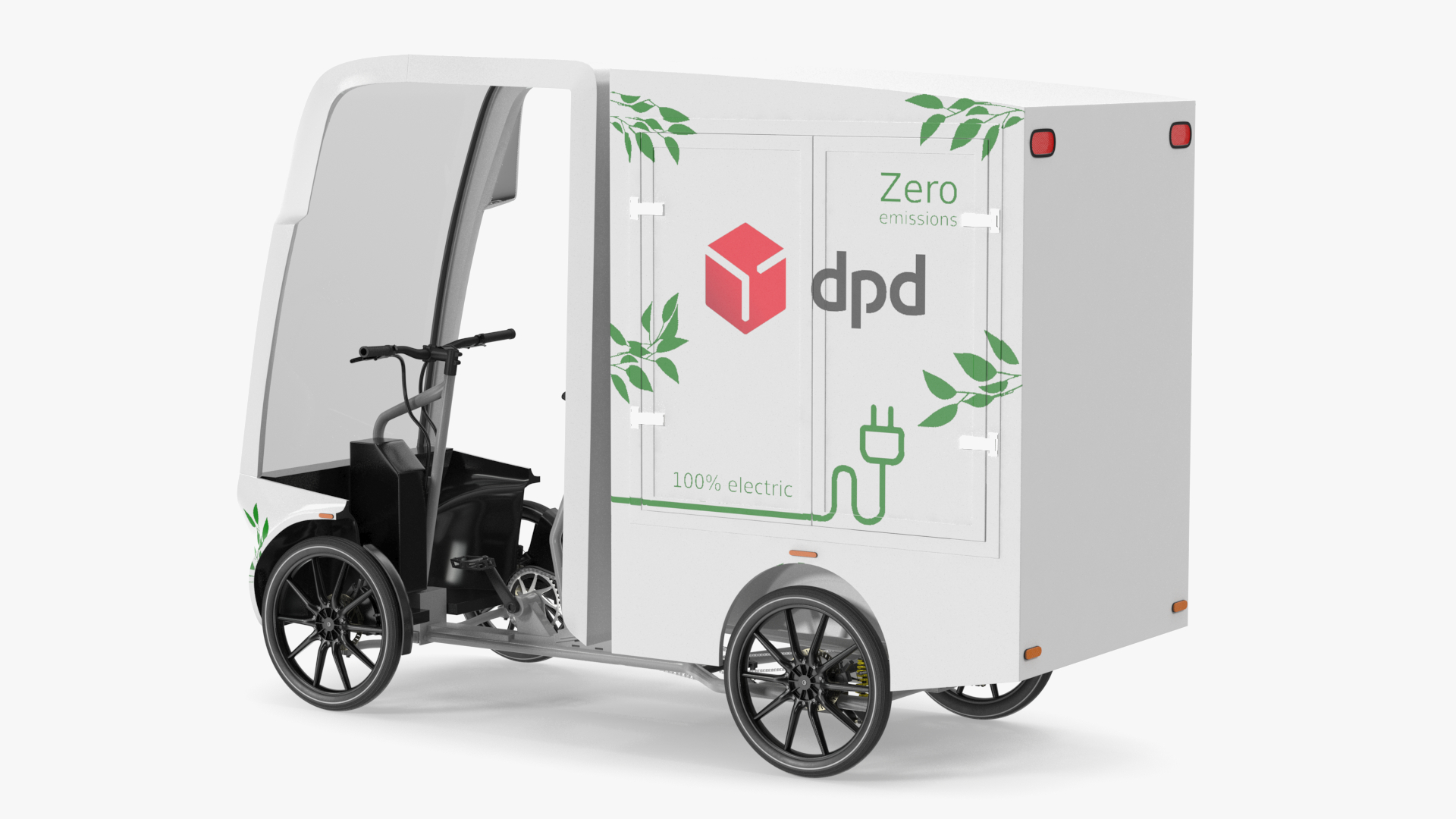 Cargo Bike EAV DPD Rigged for Maya 3D model