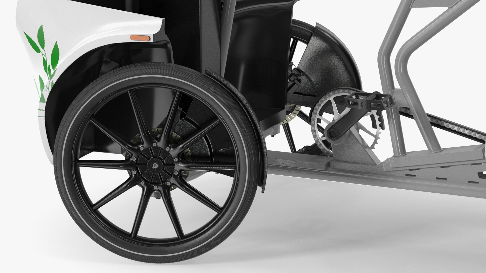 Cargo Bike EAV DPD Rigged for Maya 3D model