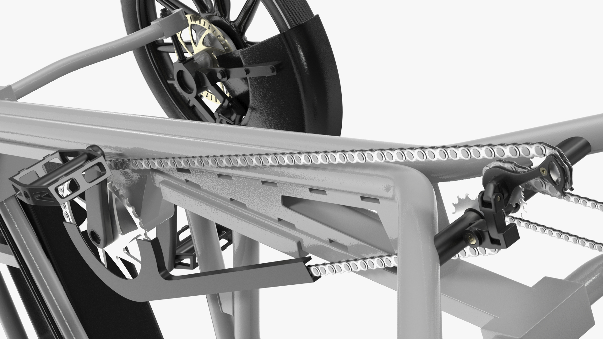 Cargo Bike EAV DPD Rigged for Maya 3D model