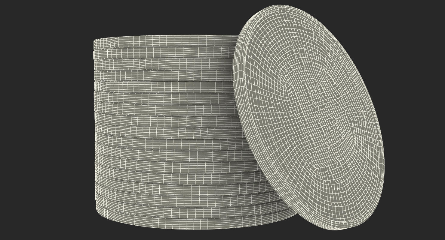 Gold Bitcoin Coin 3D