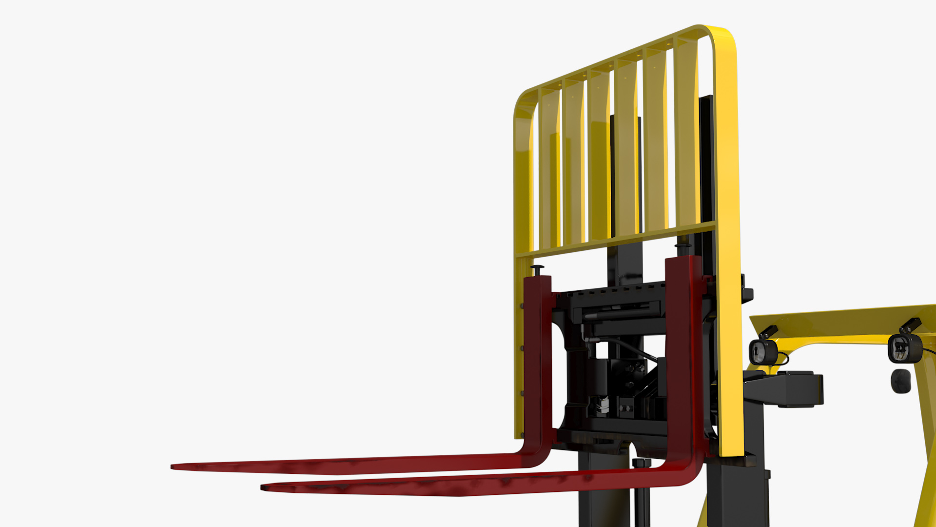 3D Industrial Forklift with Bulk Bag model