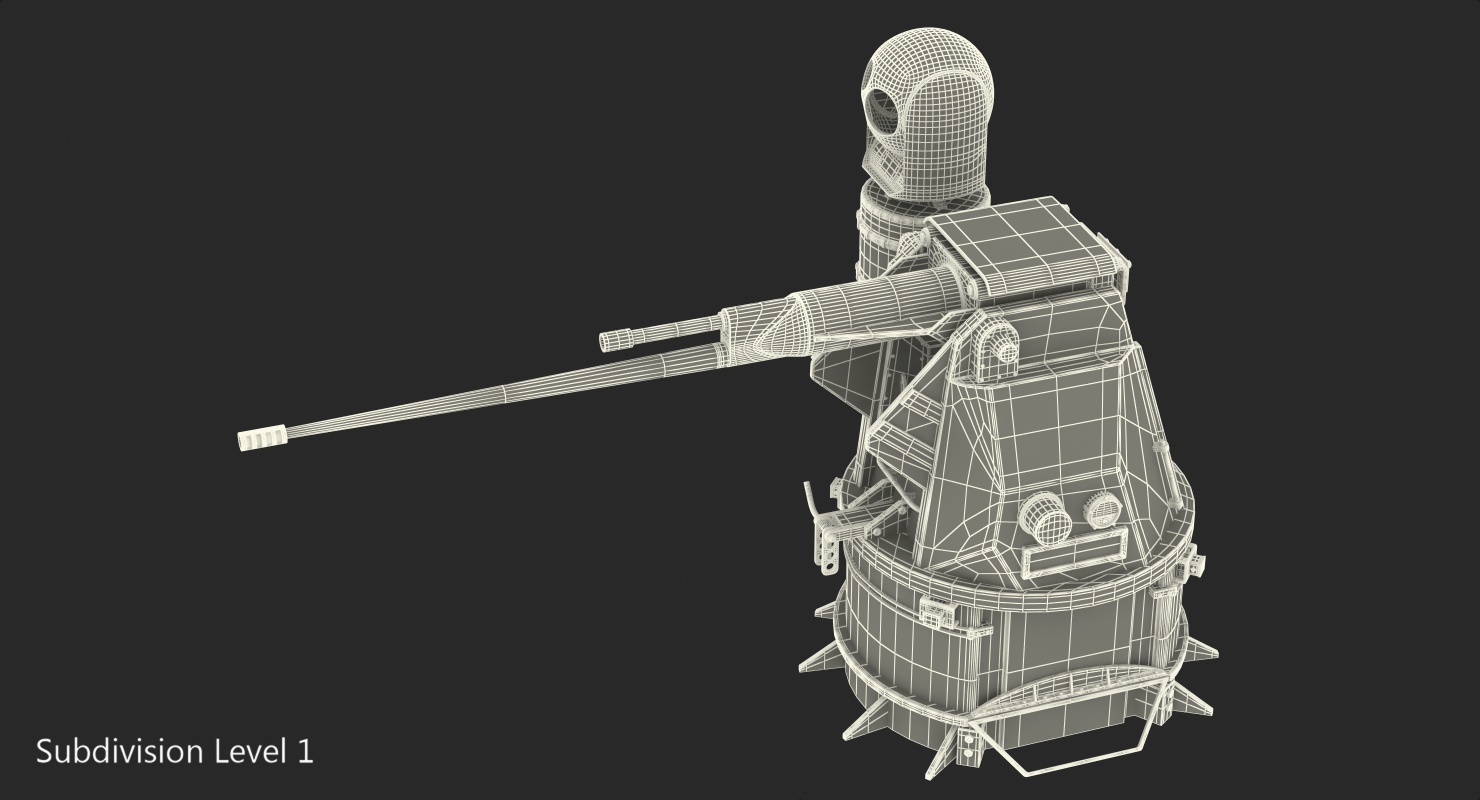 3D model M242 Bushmaster Chain Gun