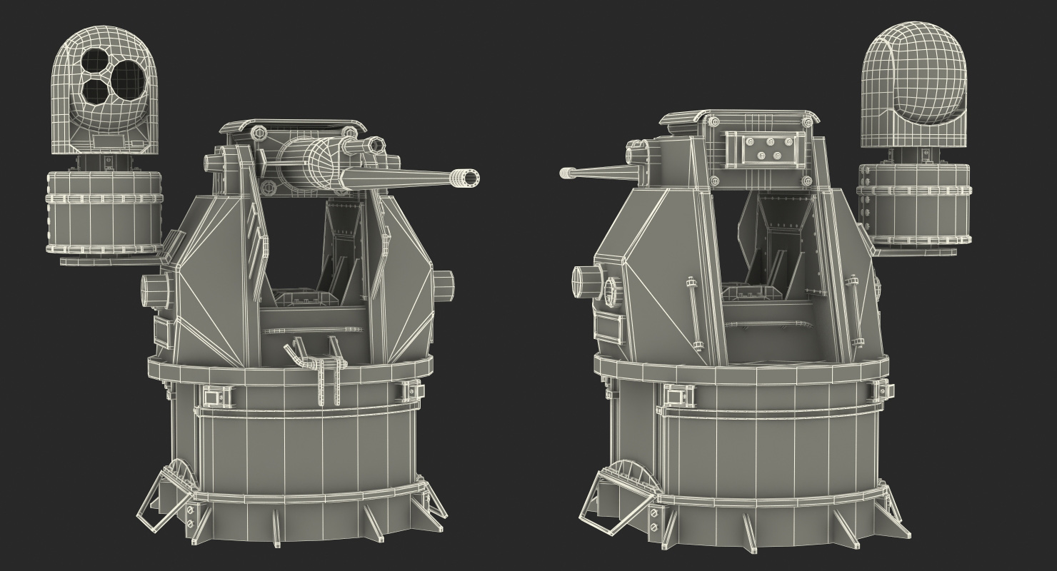 3D model M242 Bushmaster Chain Gun