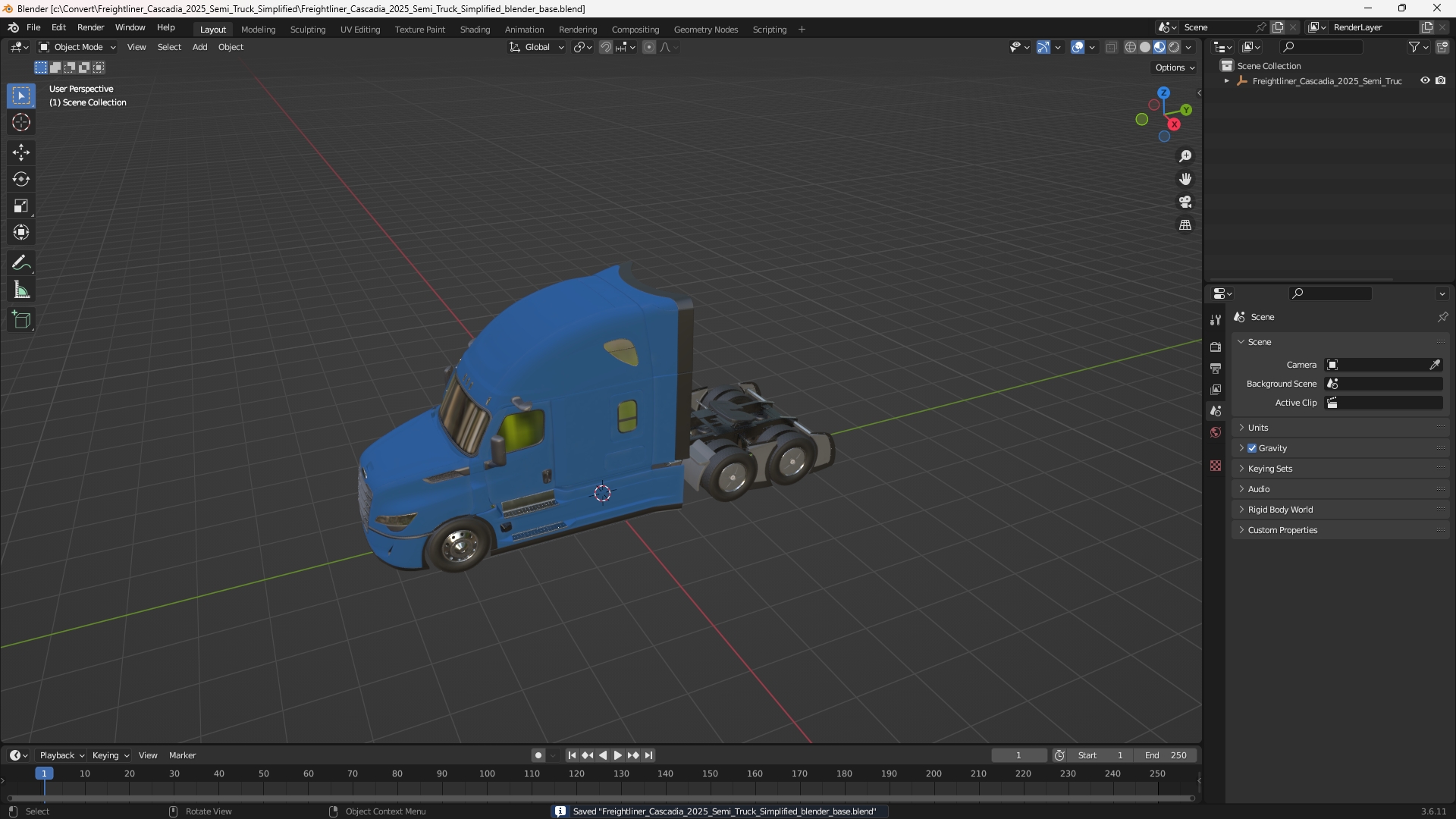 Freightliner Cascadia 2025 Semi Truck Simplified - view 10