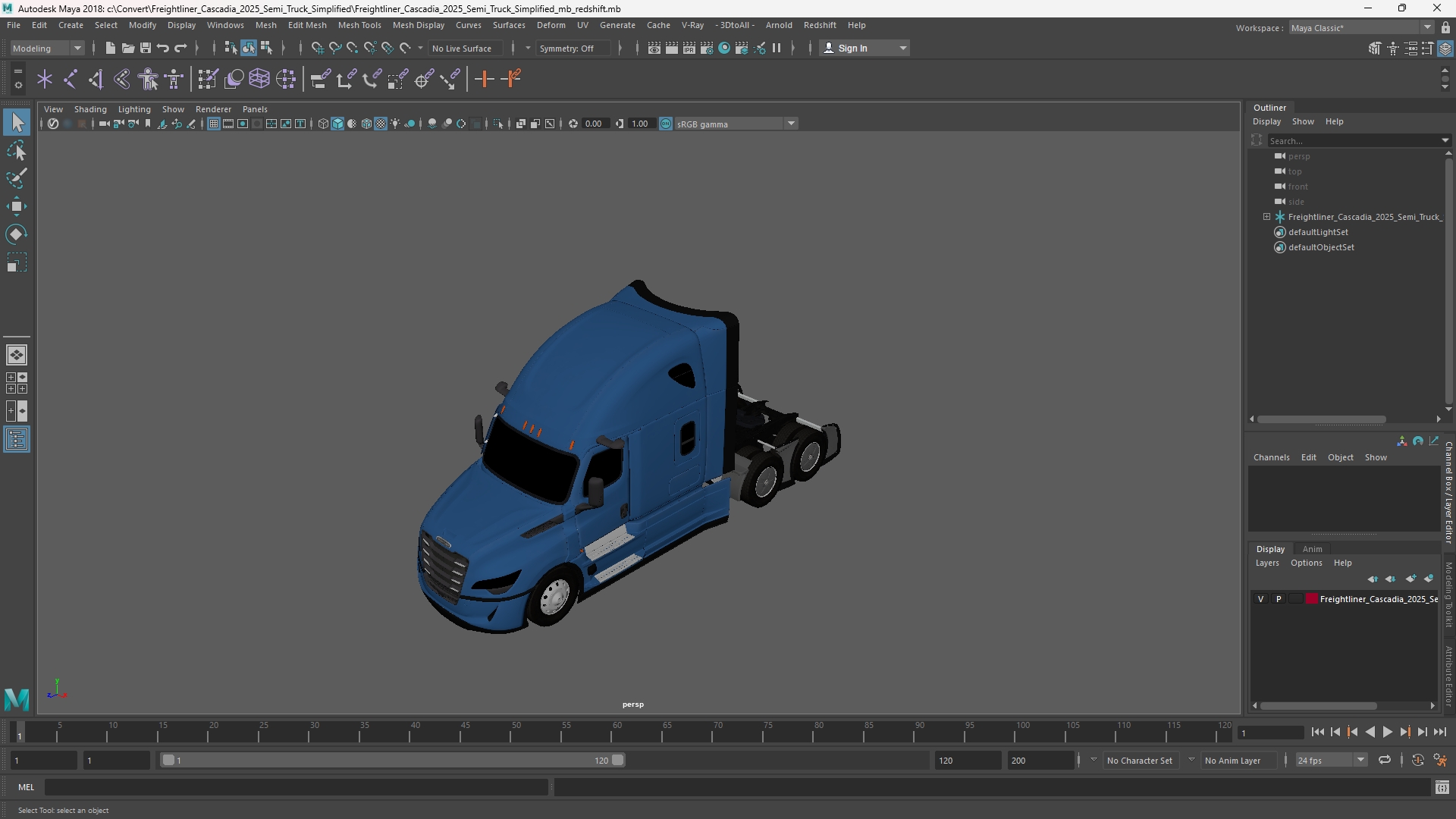 Freightliner Cascadia 2025 Semi Truck Simplified - view 11