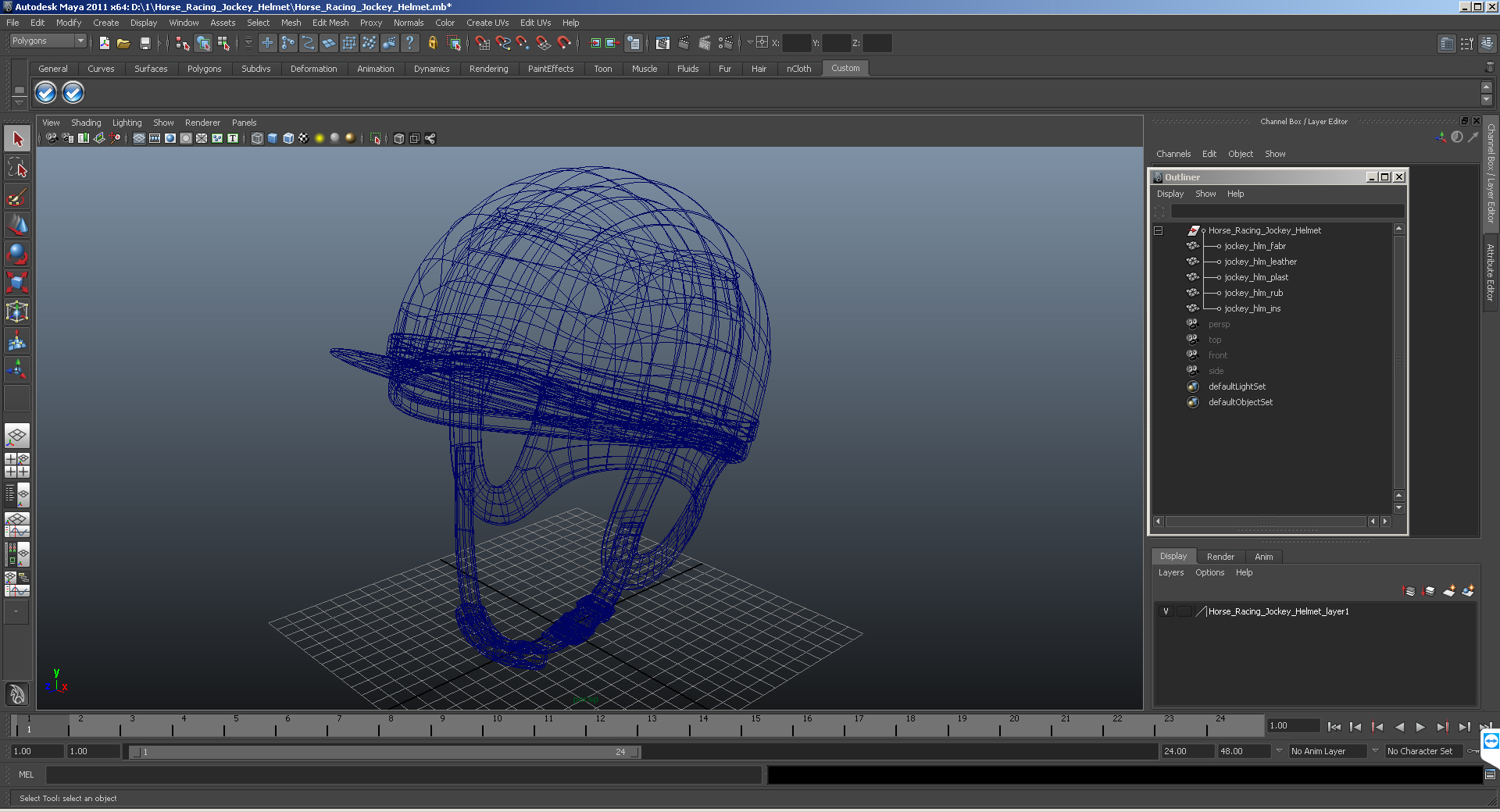 3D Horse Racing Jockey Helmet