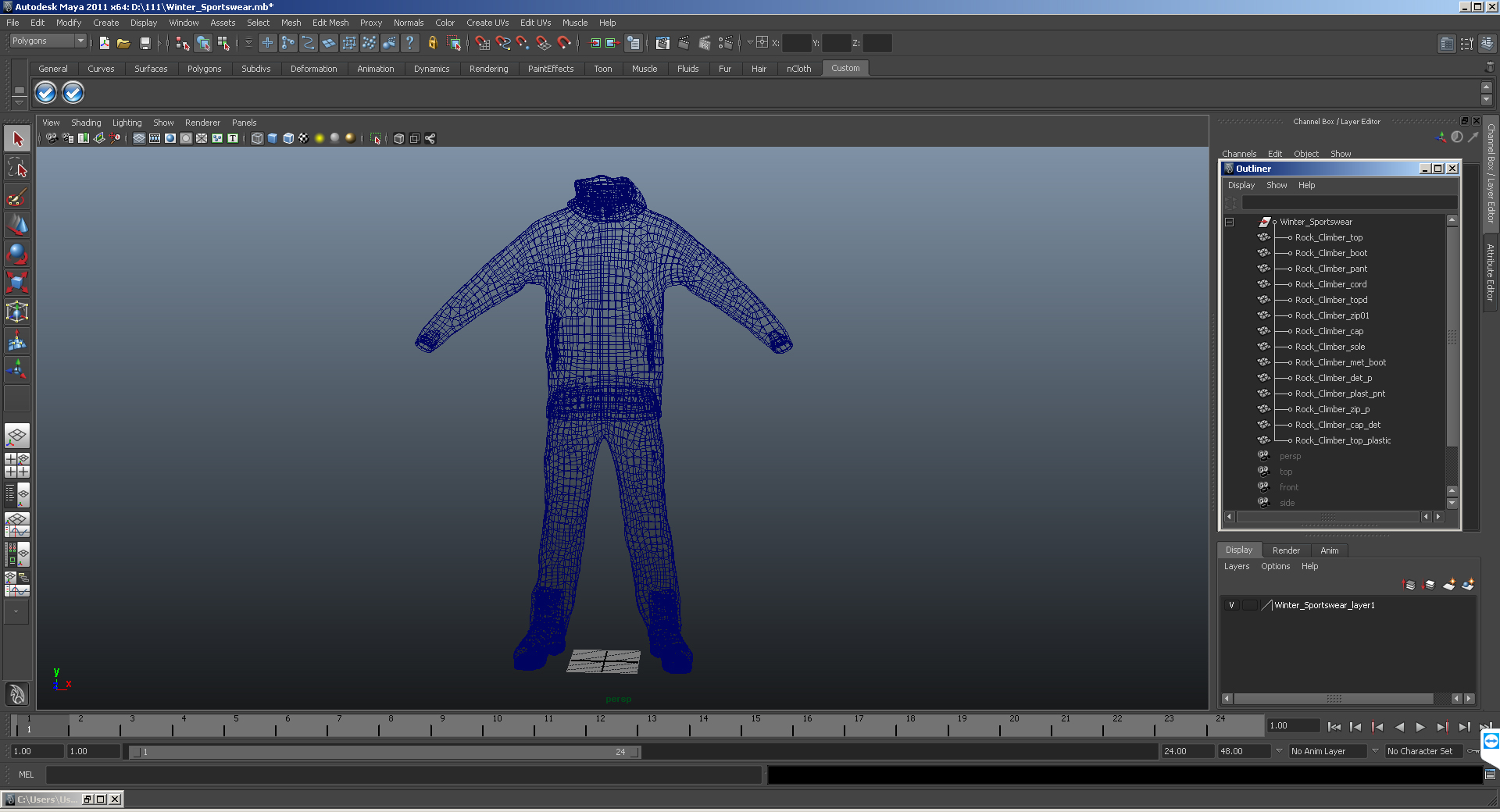 Winter Sportswear 3D