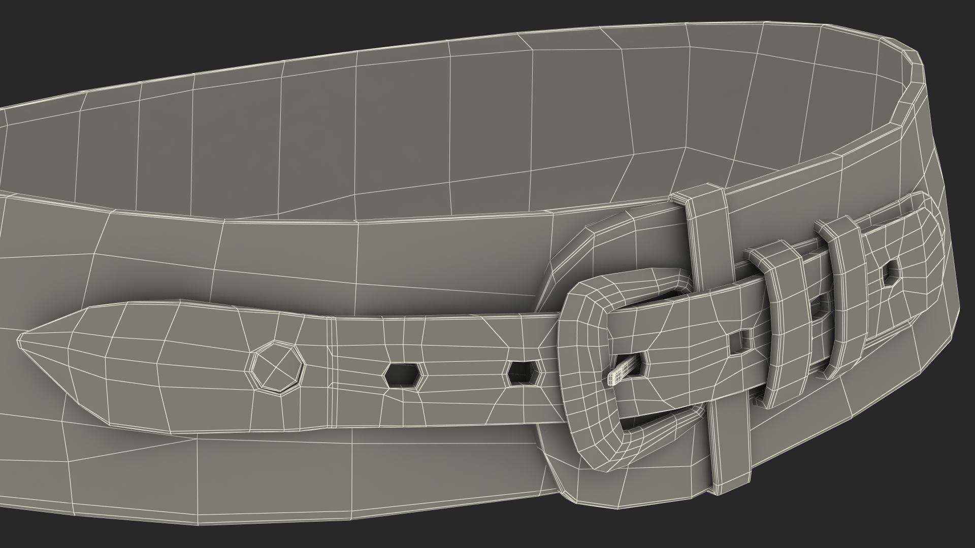 3D model Western Gun Belt with Revolver