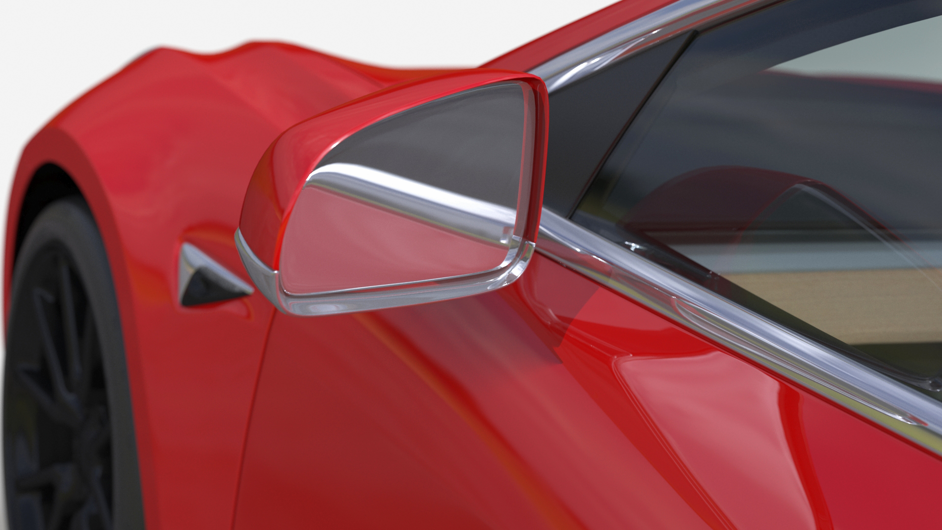 3D model Tesla with Roof Rack