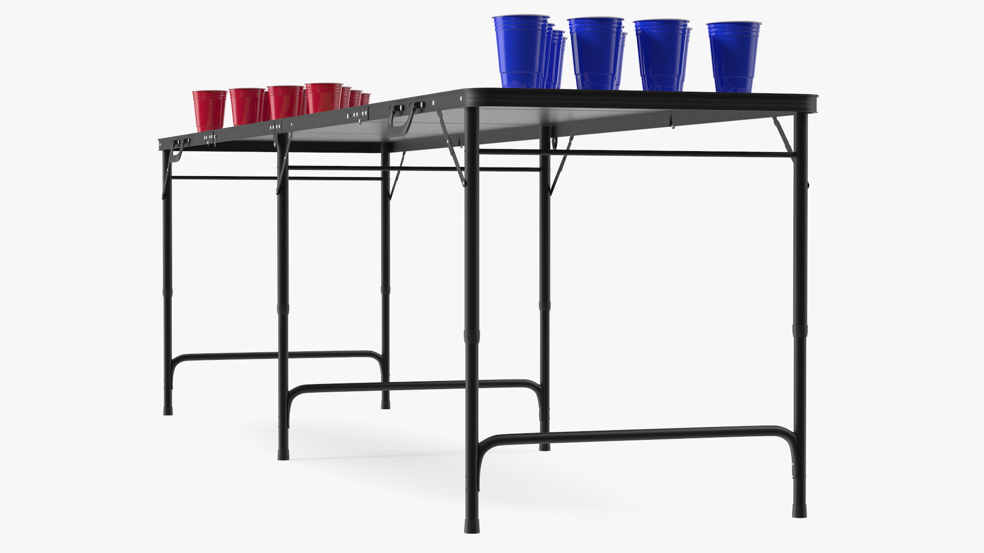3D Cup Pong Foldable Table model