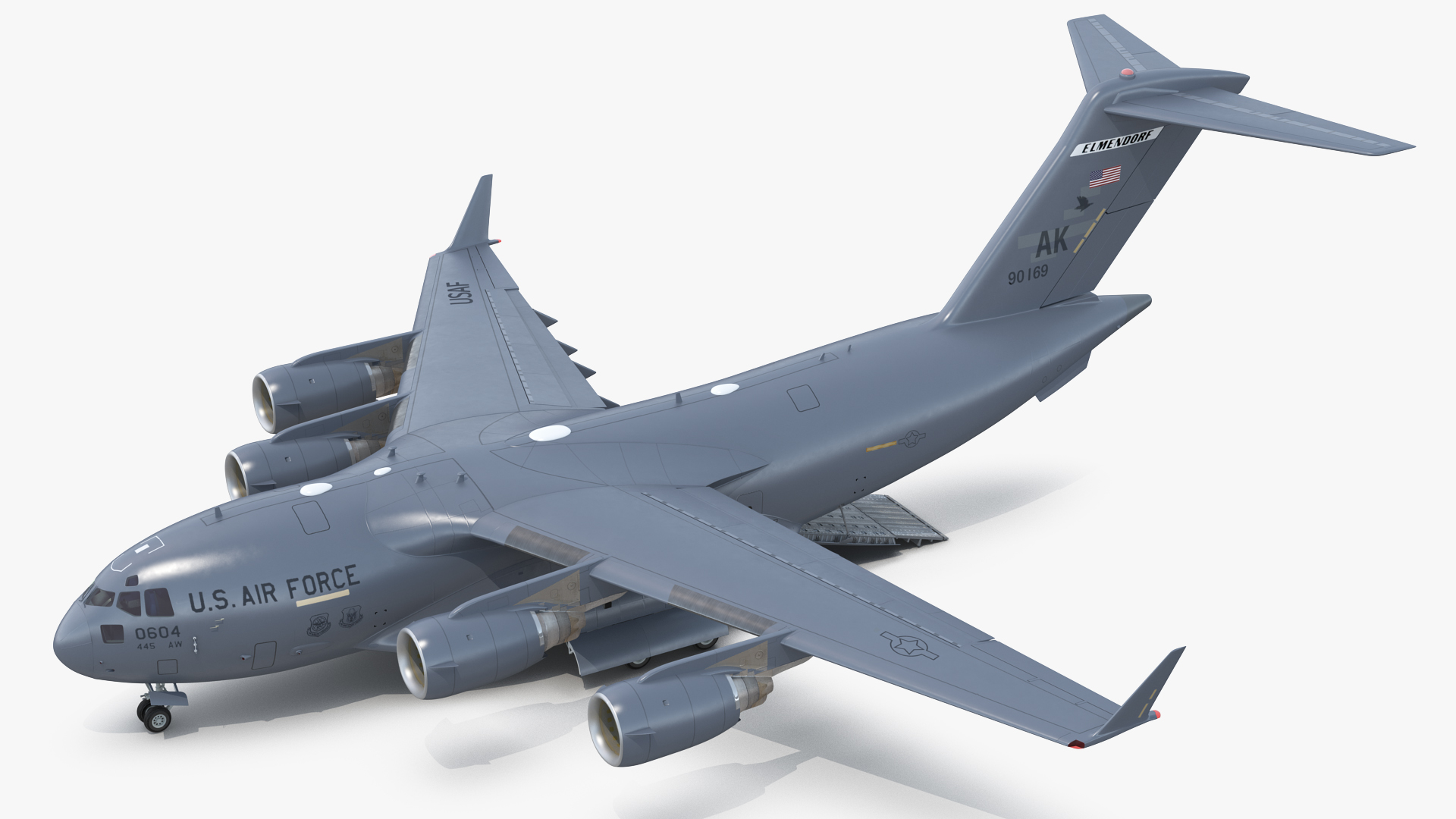 Boeing C17 Globemaster III Cargo Door Open 3D