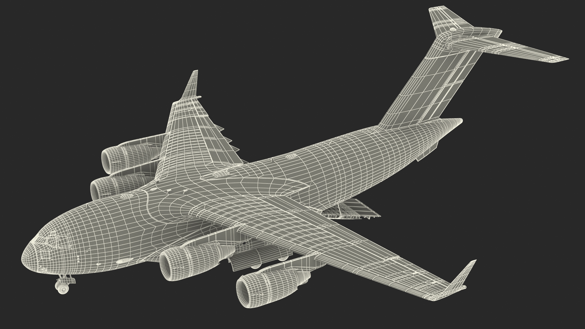 Boeing C17 Globemaster III Cargo Door Open 3D