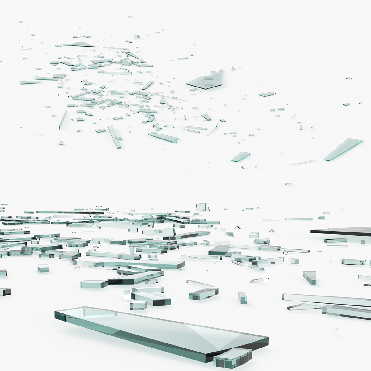 Broken Glass Fragments(1)