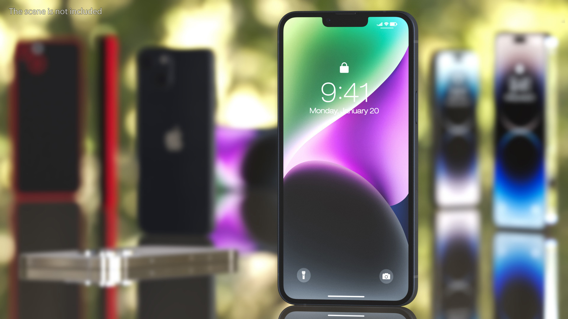 Apple iPhone 14 Plus Midnight 3D model