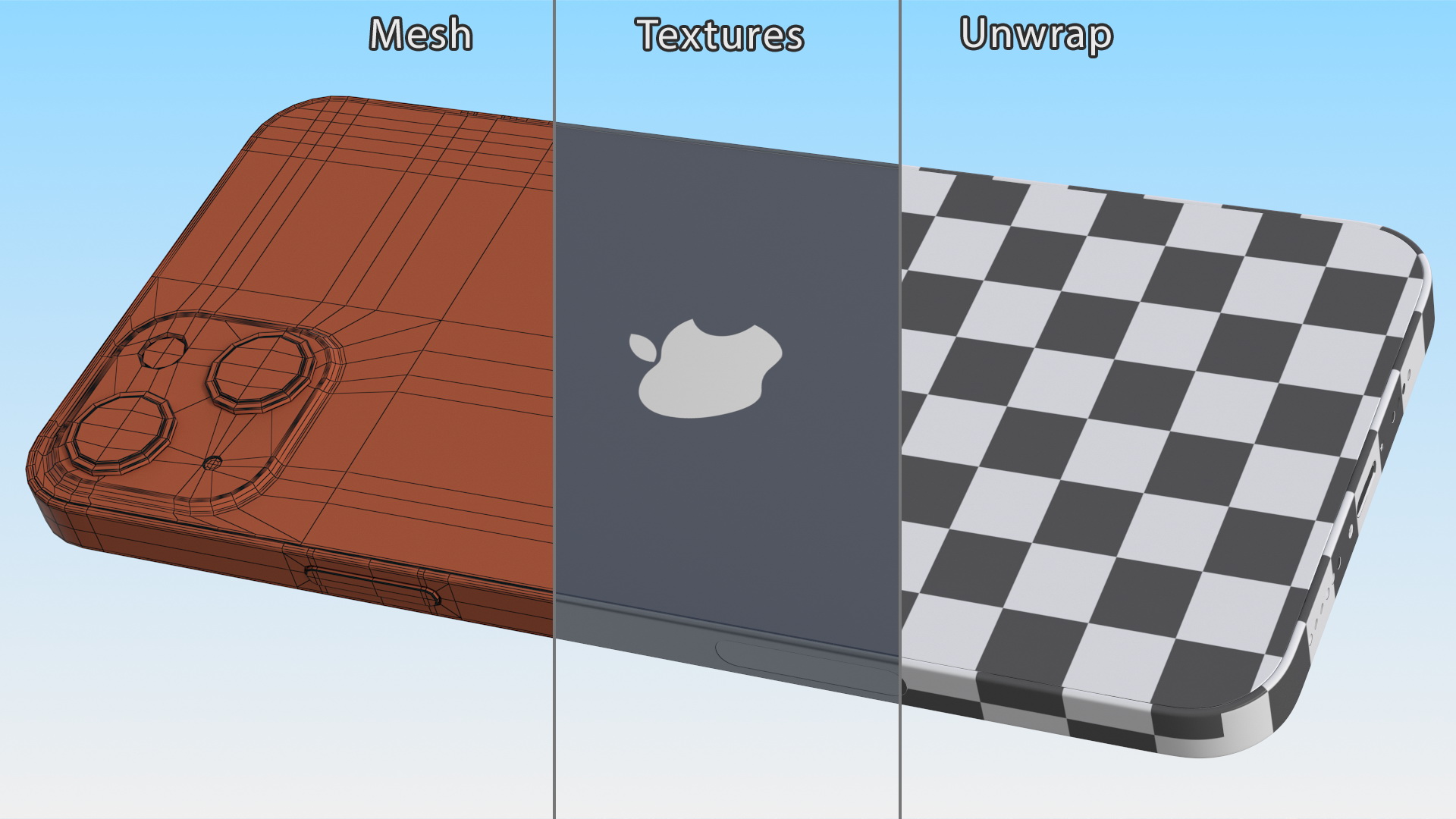 Apple iPhone 14 Plus Midnight 3D model
