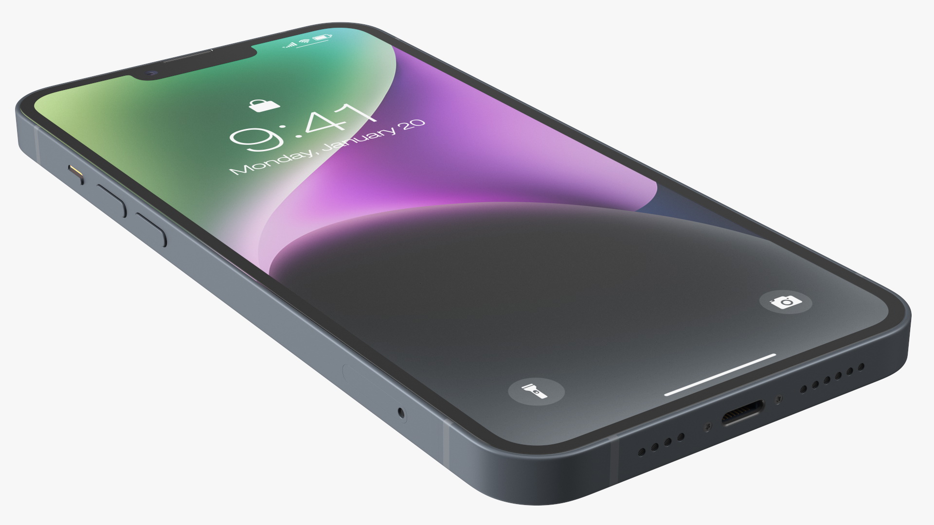 Apple iPhone 14 Plus Midnight 3D model