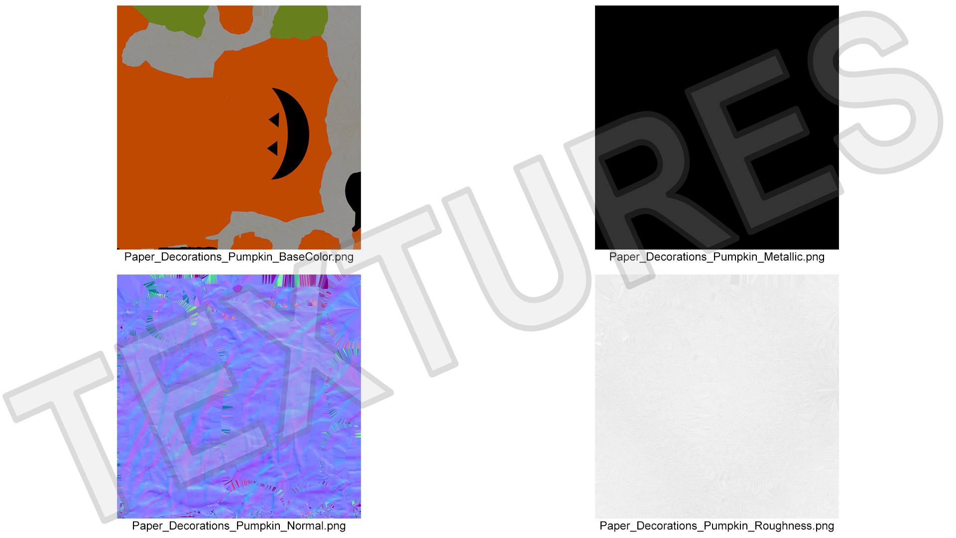 3D model Halloween Pumpkin Paper Decorations