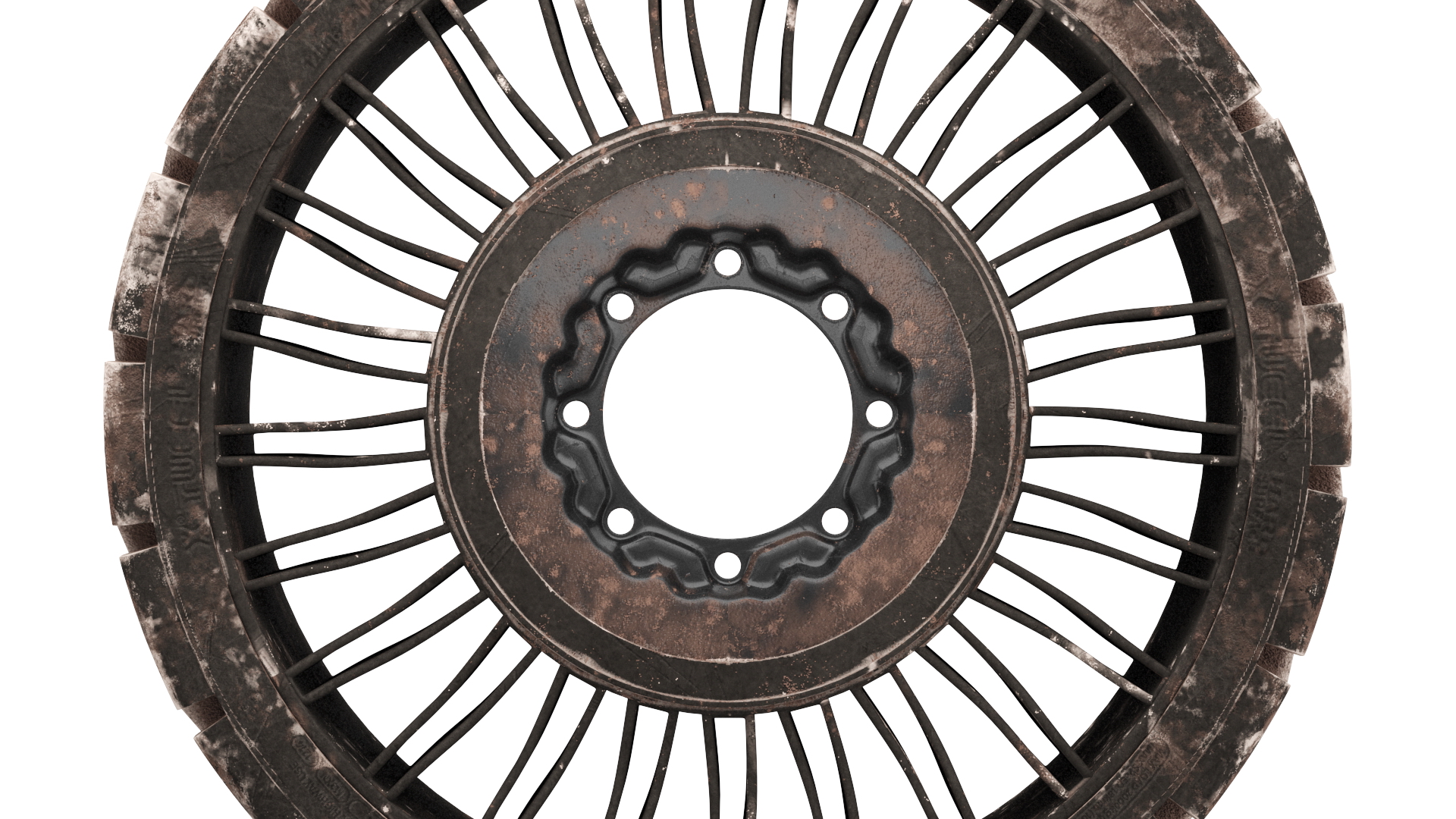 3D model Hard Surface Tire Michelin X Tweel Dirty