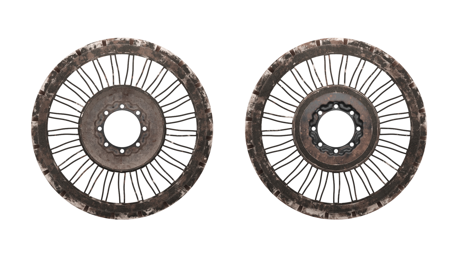 3D model Hard Surface Tire Michelin X Tweel Dirty