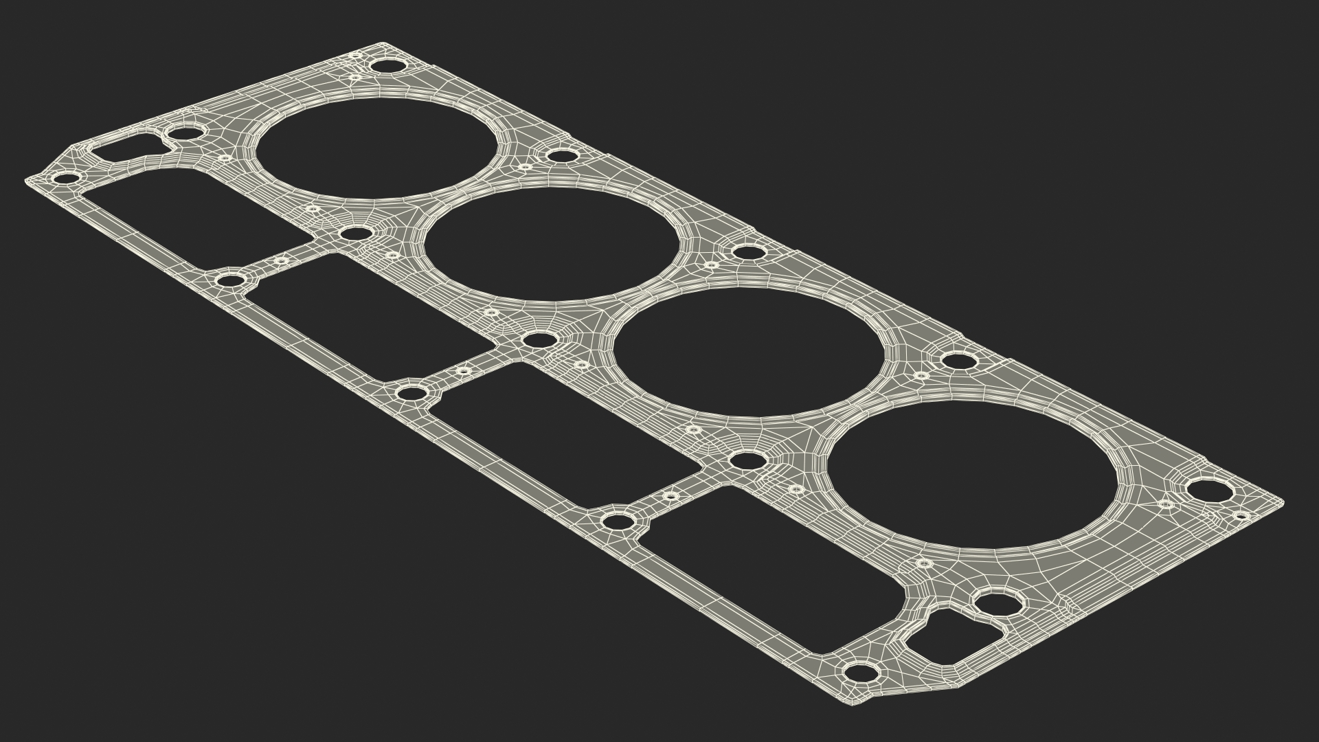 GM Cylinder Head Gasket Steel 3D model