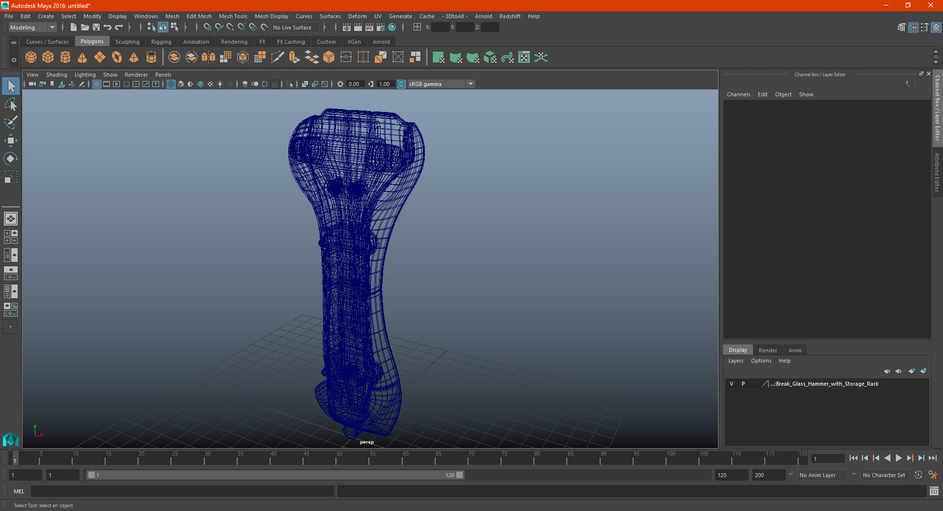 3D Break Glass Hammer with Storage Rack