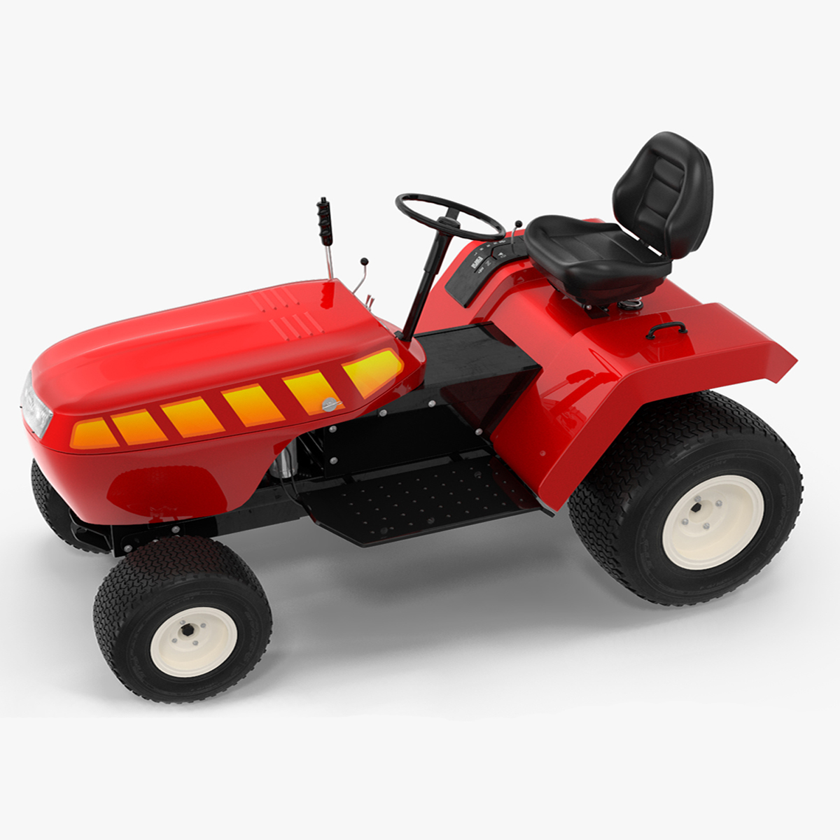 3D Mini Tractor Rigged for Maya model