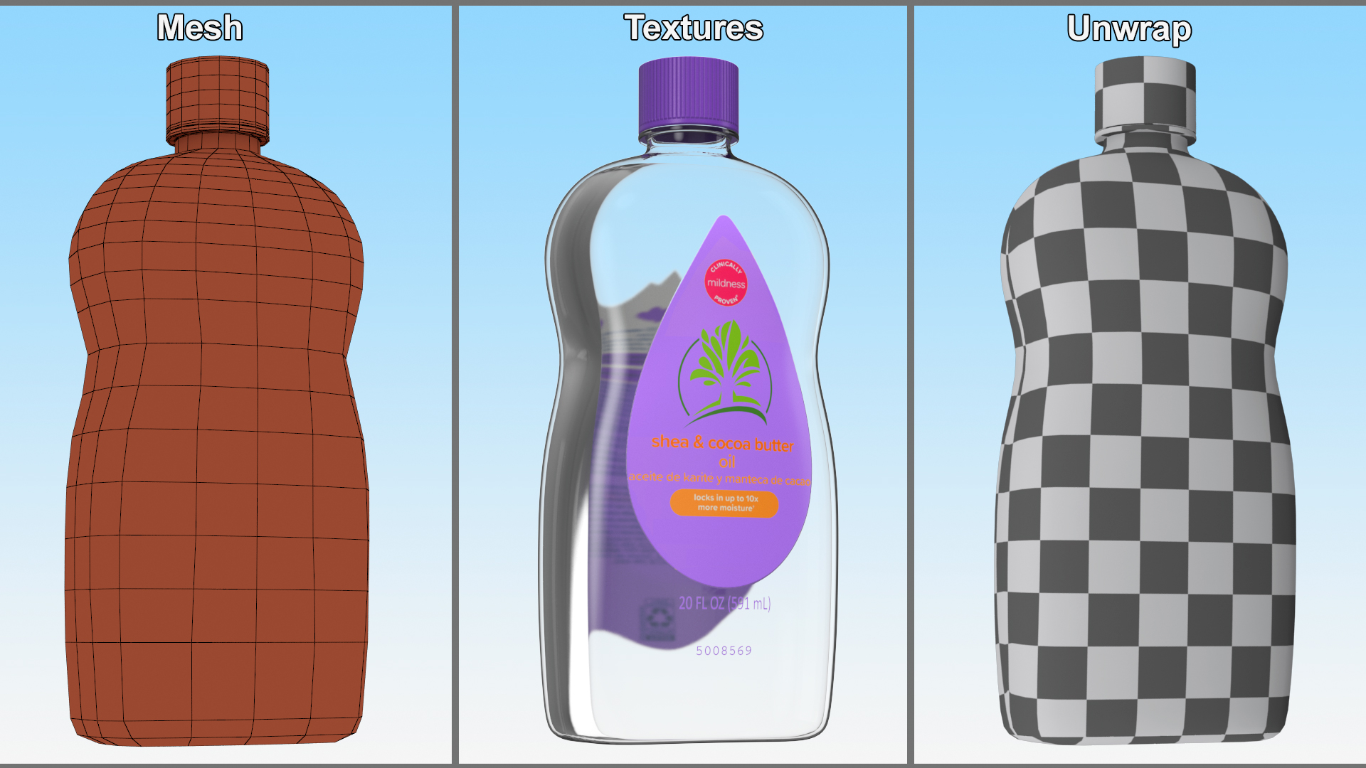 3D model Baby Oil Purple