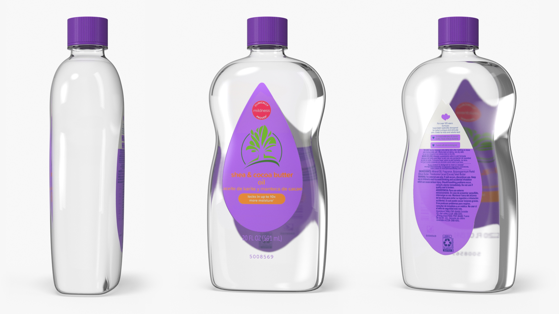 3D model Baby Oil Purple