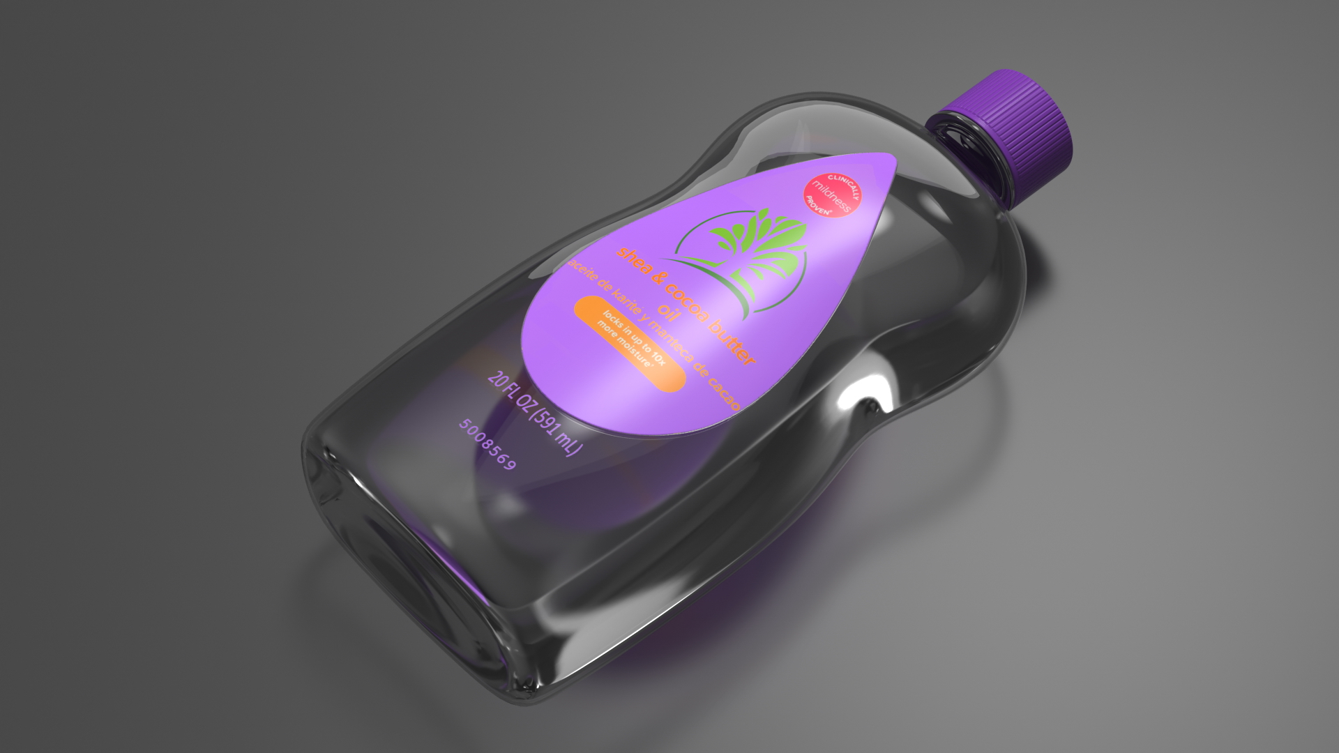 3D model Baby Oil Purple