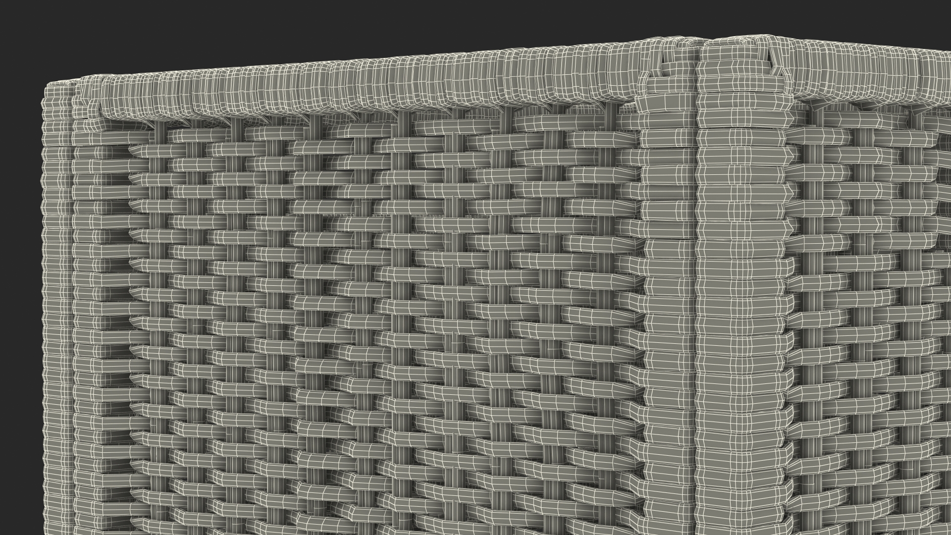 3D Rattan Storage Basket