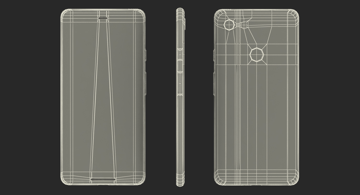 3D model Gold Pixel 3XL Smartphone