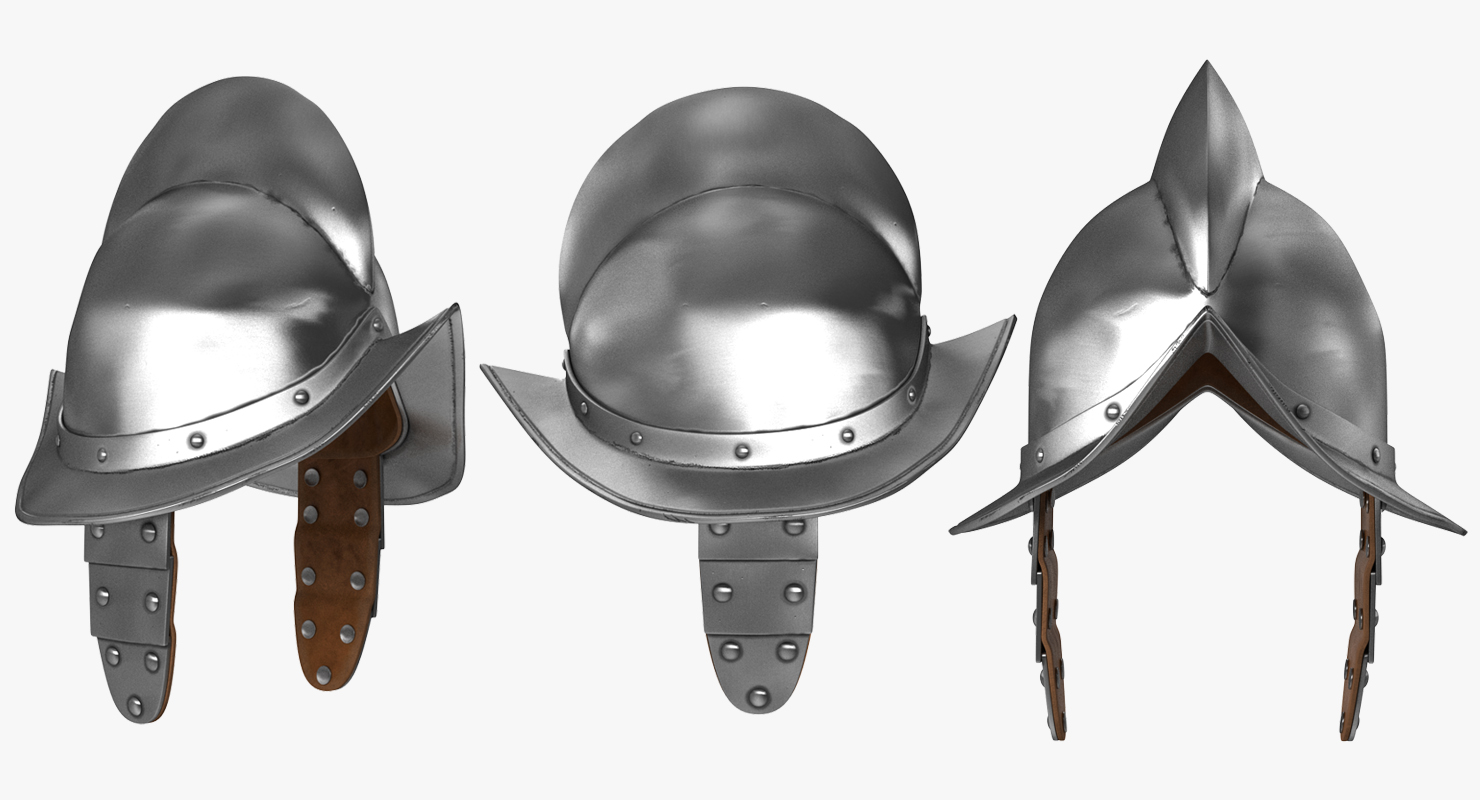 Morion Helmet with Wings 3D model
