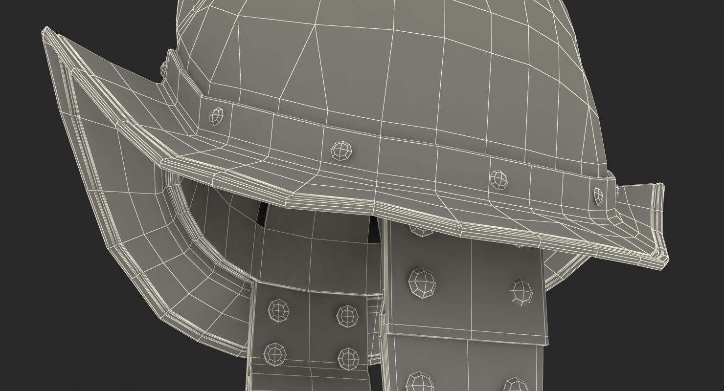 Morion Helmet with Wings 3D model