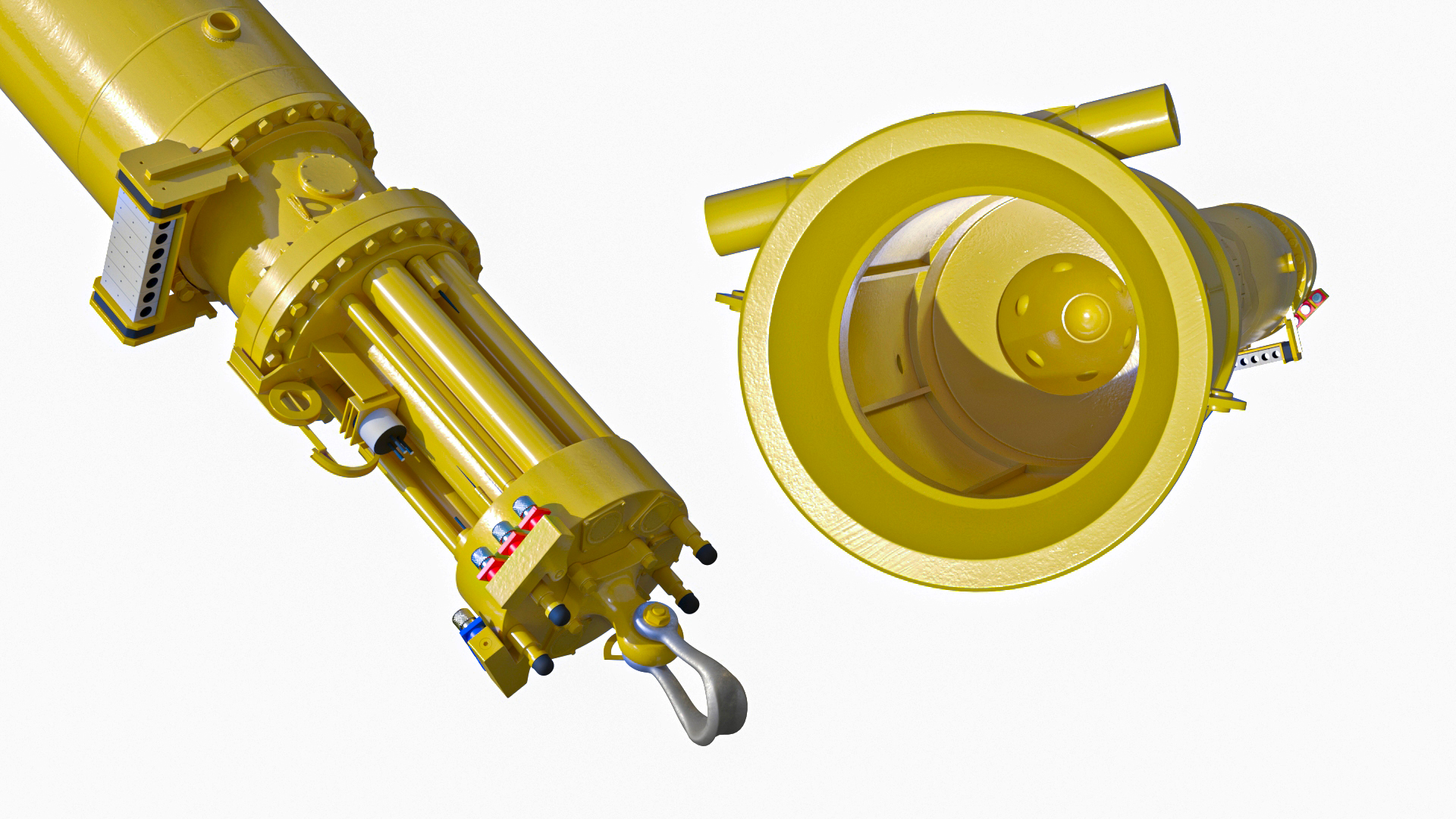 3D model Hydraulic Piling Rig Component