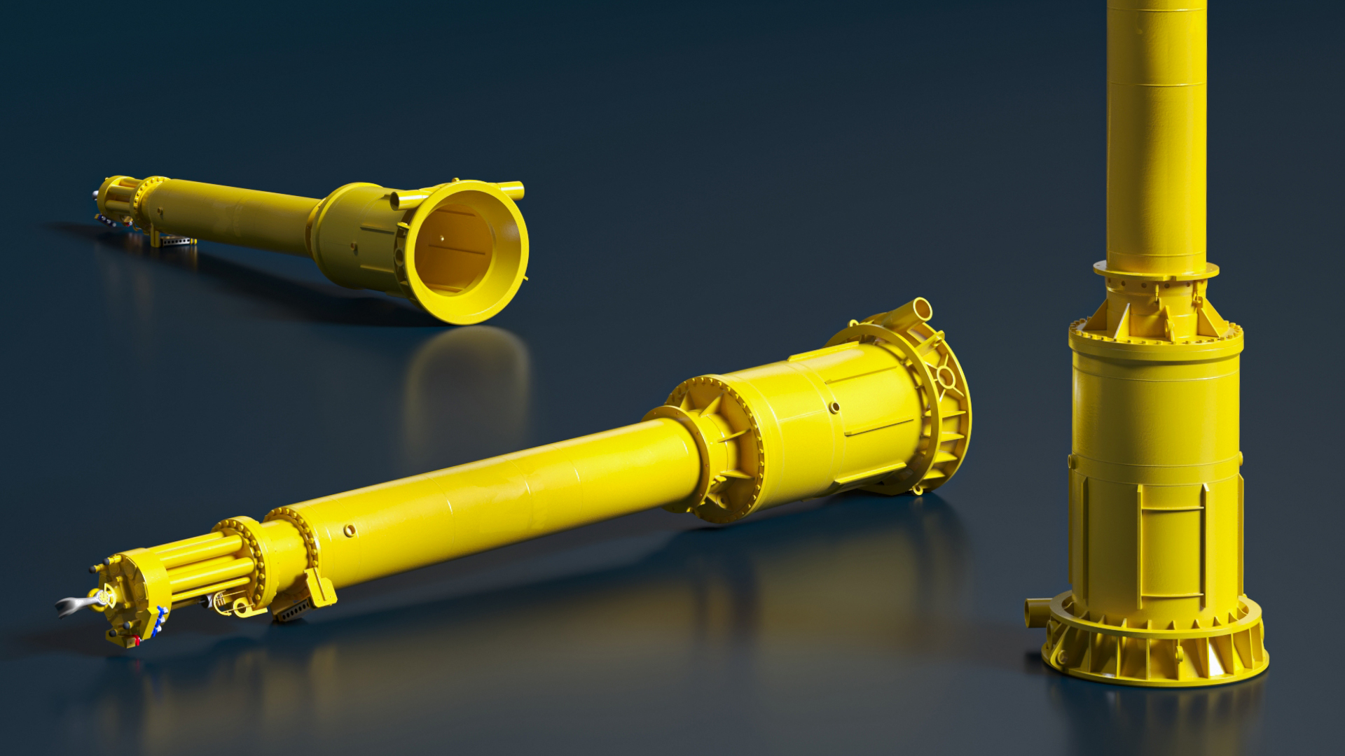 3D model Hydraulic Piling Rig Component