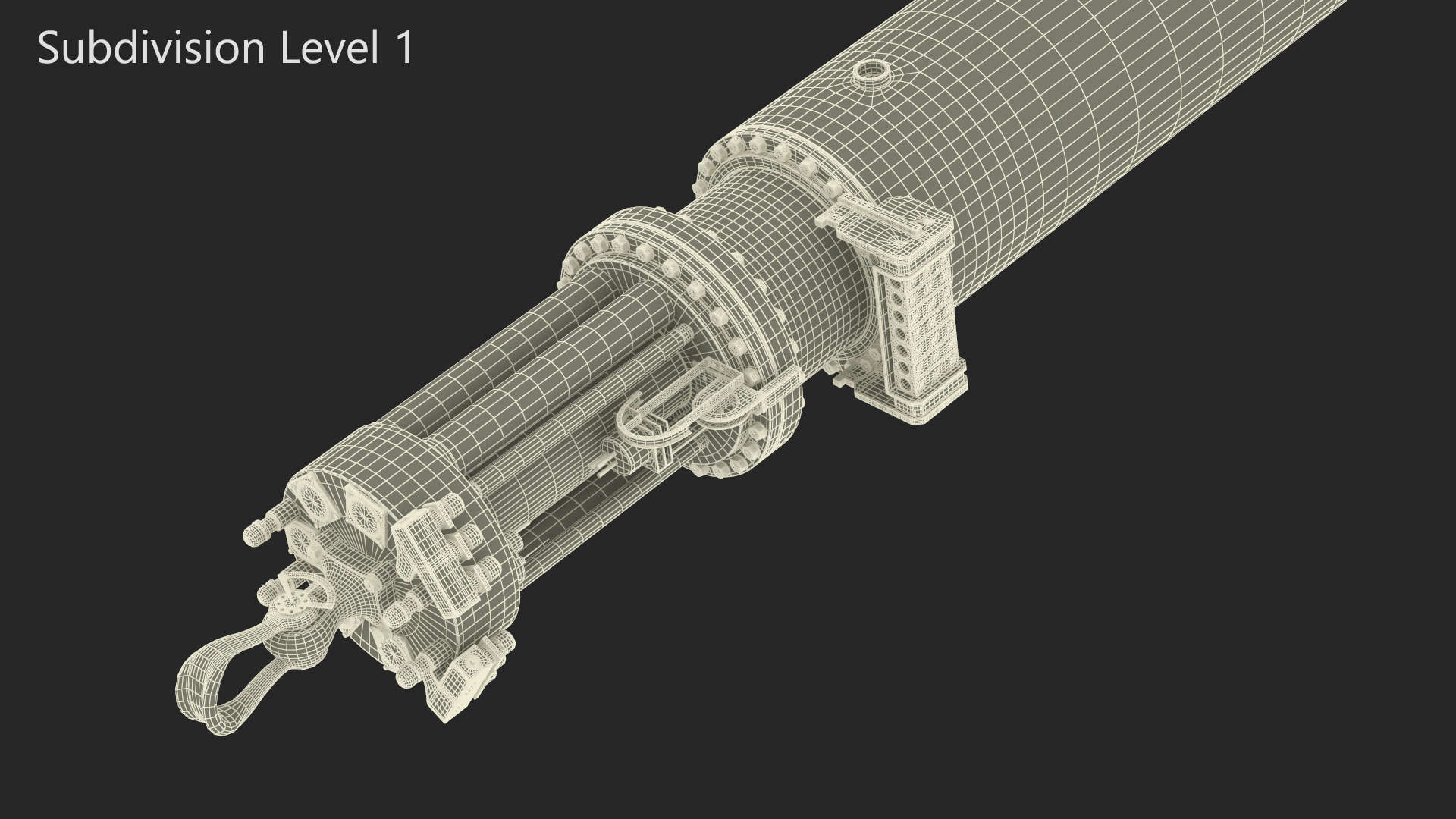 3D model Hydraulic Piling Rig Component
