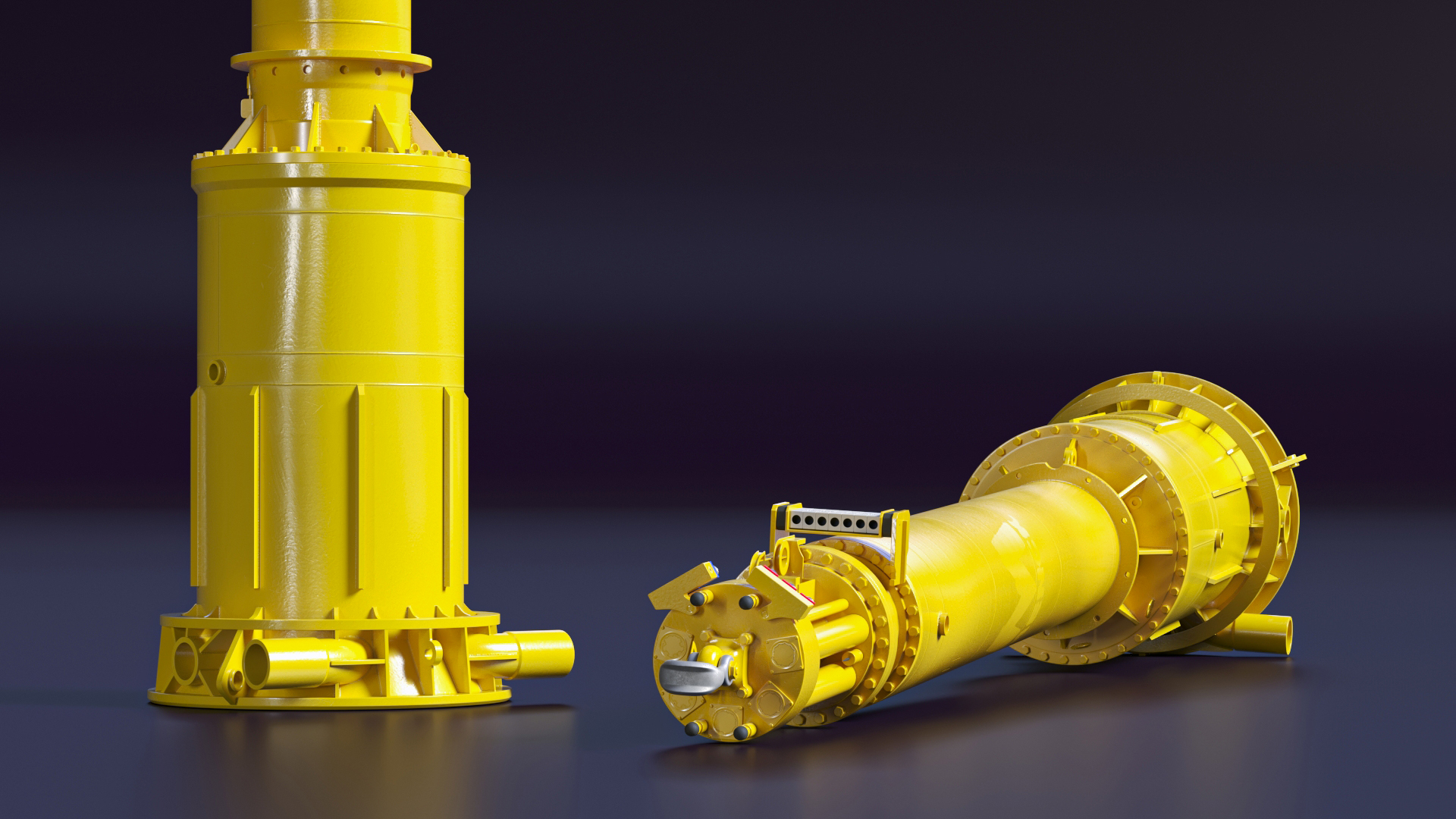 3D model Hydraulic Piling Rig Component