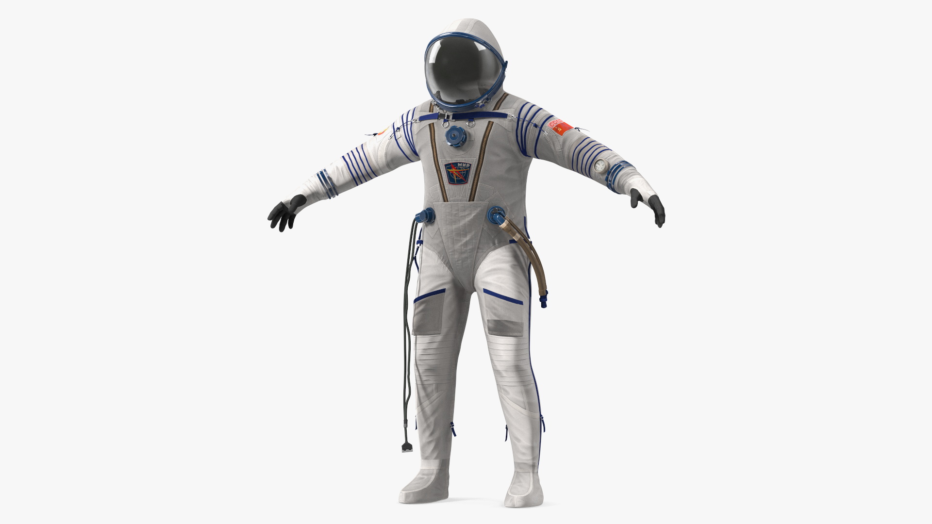 Sokol Space Suit Rigged for Cinema 4D 3D