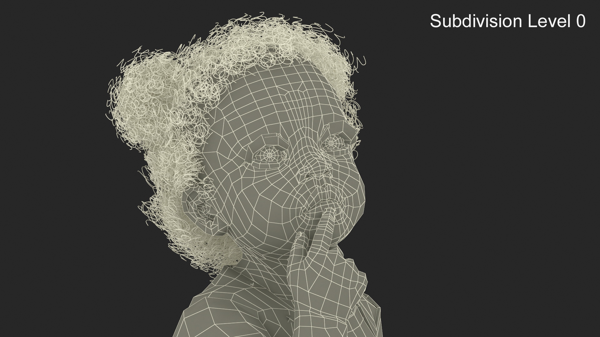 3D African Baby Girl Light Skin in Bodysuit Sitting model